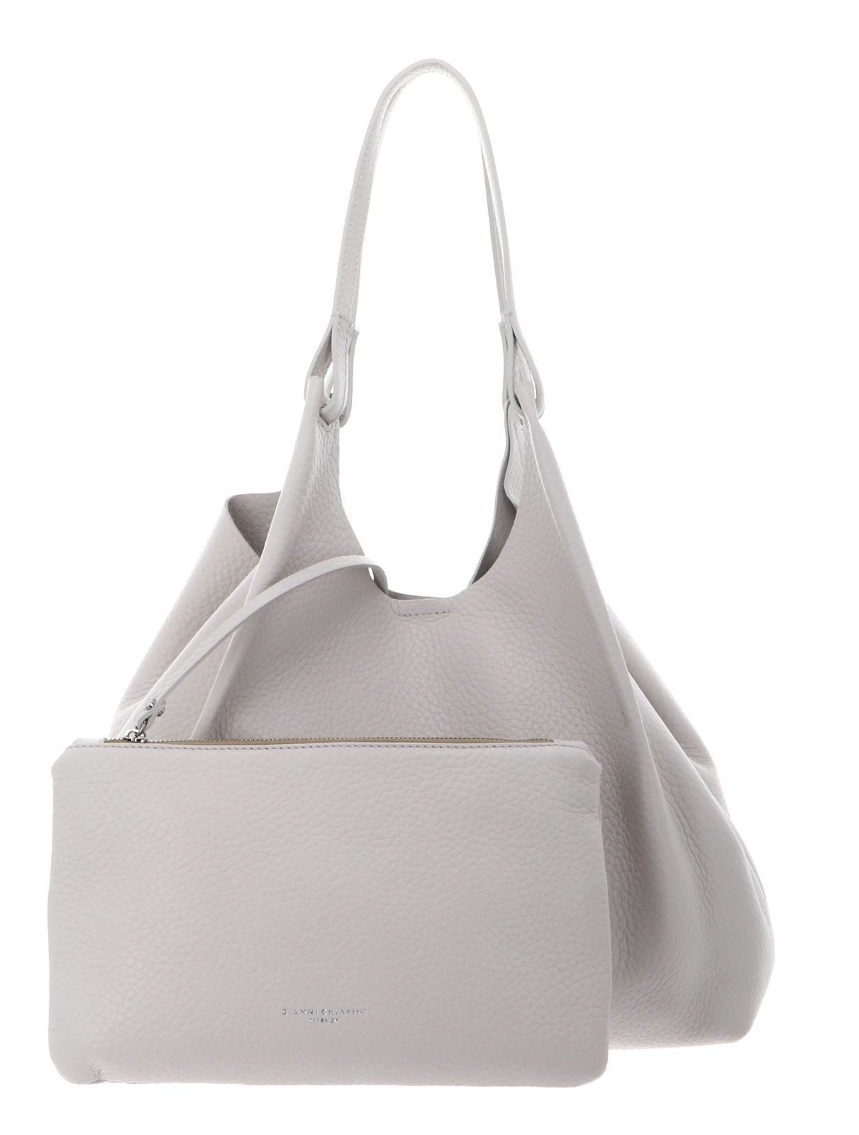 GIANNI CHIARINI Shopper Shopping Bag (Set, 2-tlg), aus echtem Rindsleder