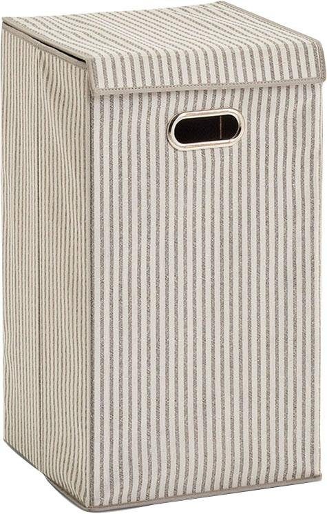 Zeller Present Wäschesortierer Stripes, Vlies, beige günstig online kaufen