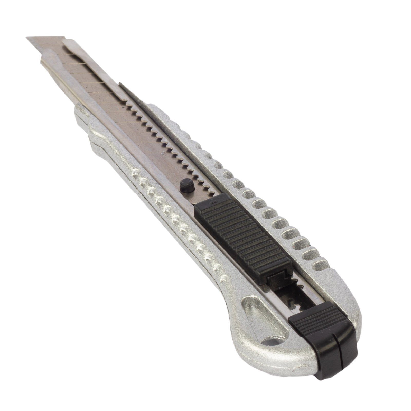 hanSe® Cuttermesser hanSe 1 - 96 Stück Cuttermesser Aluminium Druckguss Teppichmesser, (Packung, 1-tlg), aus Aluminium-Druckguss