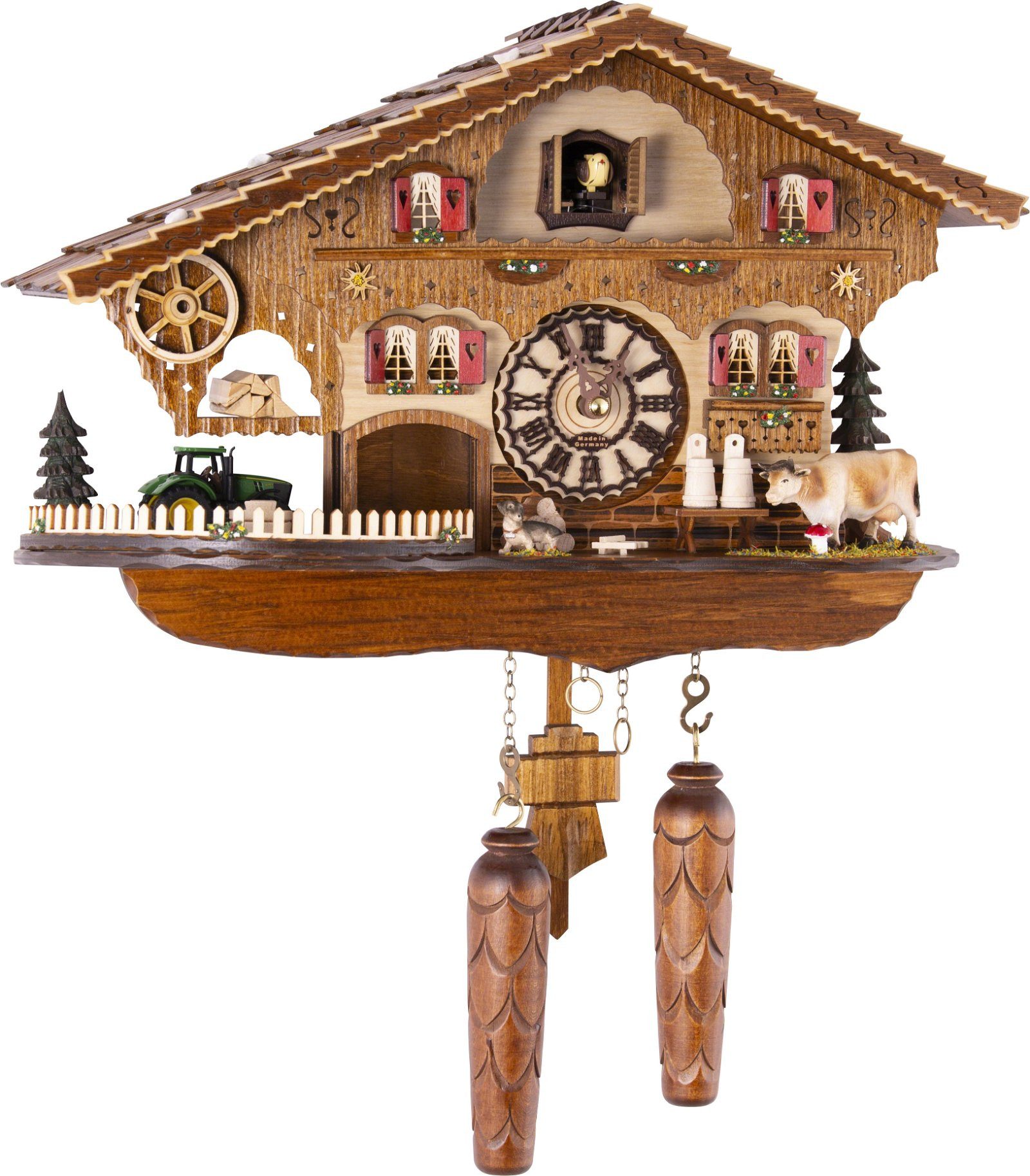 Trenkle Wanduhr Kuckucksuhr Chalet-Stil Quarz-Uhrwerk 27cm von Trenkle Uhren
