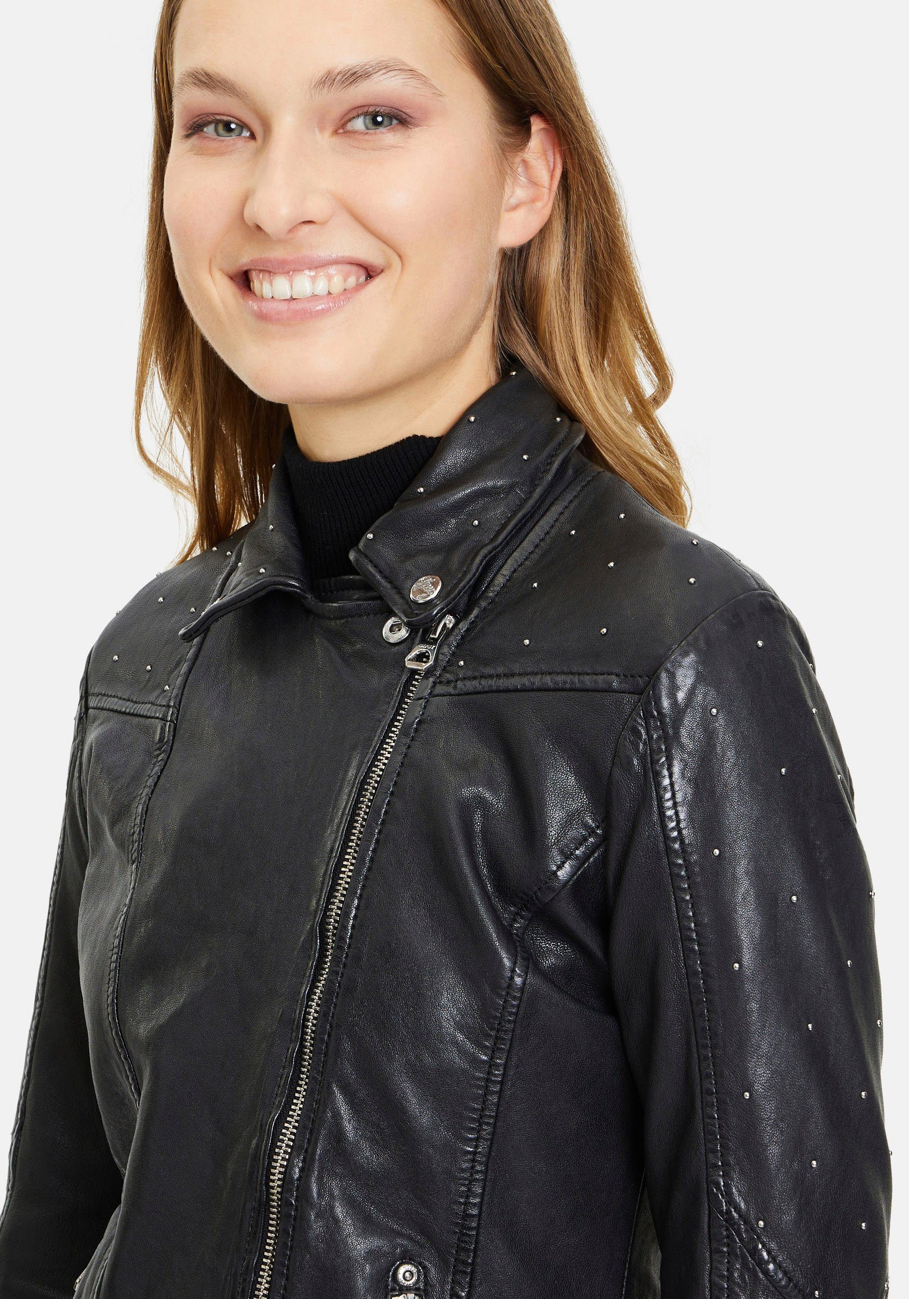 Gipsy Lederjacke GWAleeza Nietendetails mit RF