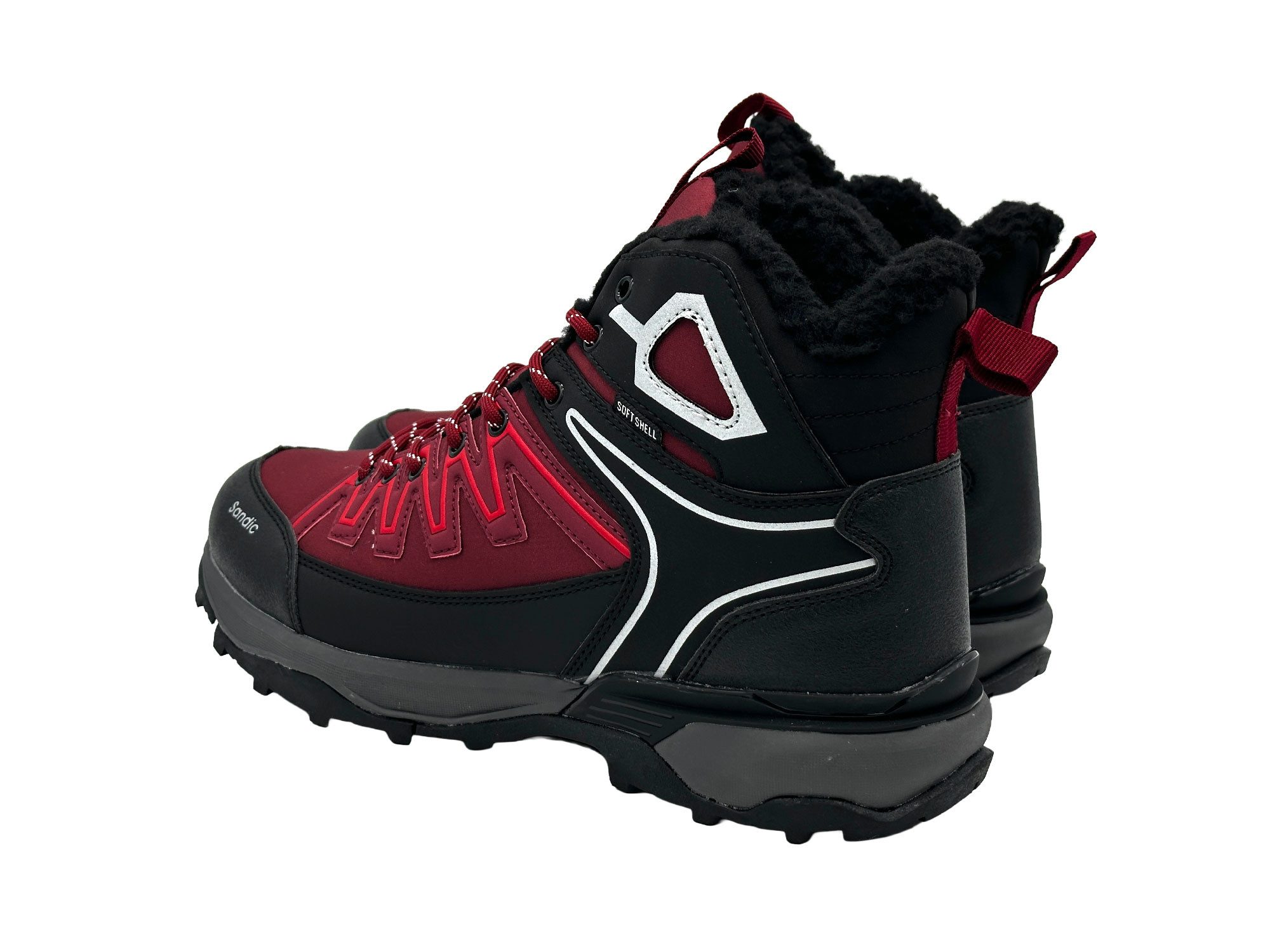 Nowaland Warm gefütterte Wanderschuhe mit rutschfester Profilsohle Winterstiefel Wasserabweisend, robust und warm gefüttert – Bild 4 von 5