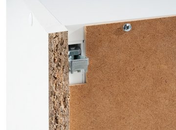 Hängeschrank TOP, B 100 cm weiß, Breite 100 cm, 2 Türen, mit 1 höhenverstellbarem Einlegeboden