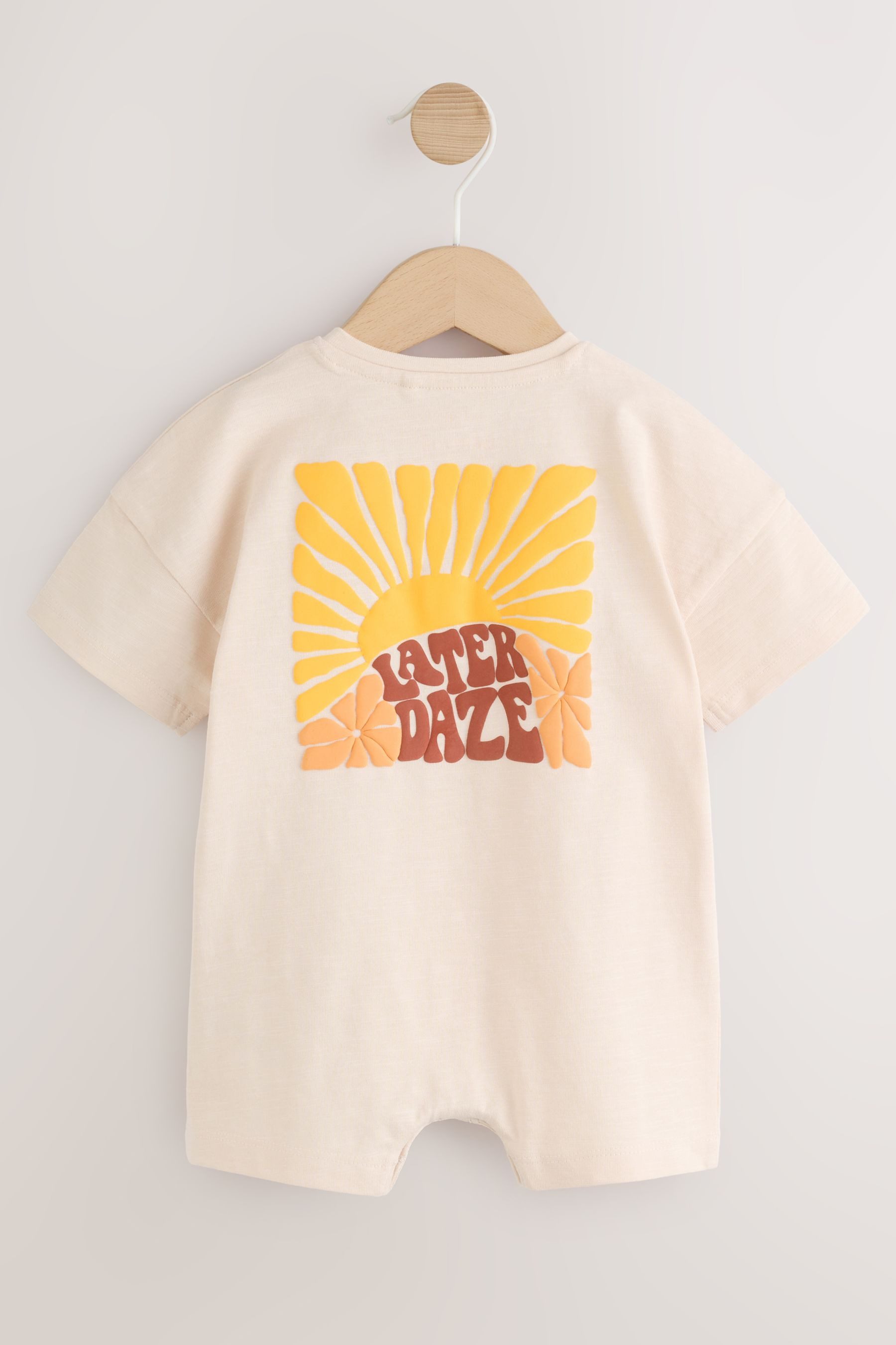 Next Strampler Rebecca Zwanzig geknöpfter Baby-Romper mit Print (1-tlg)