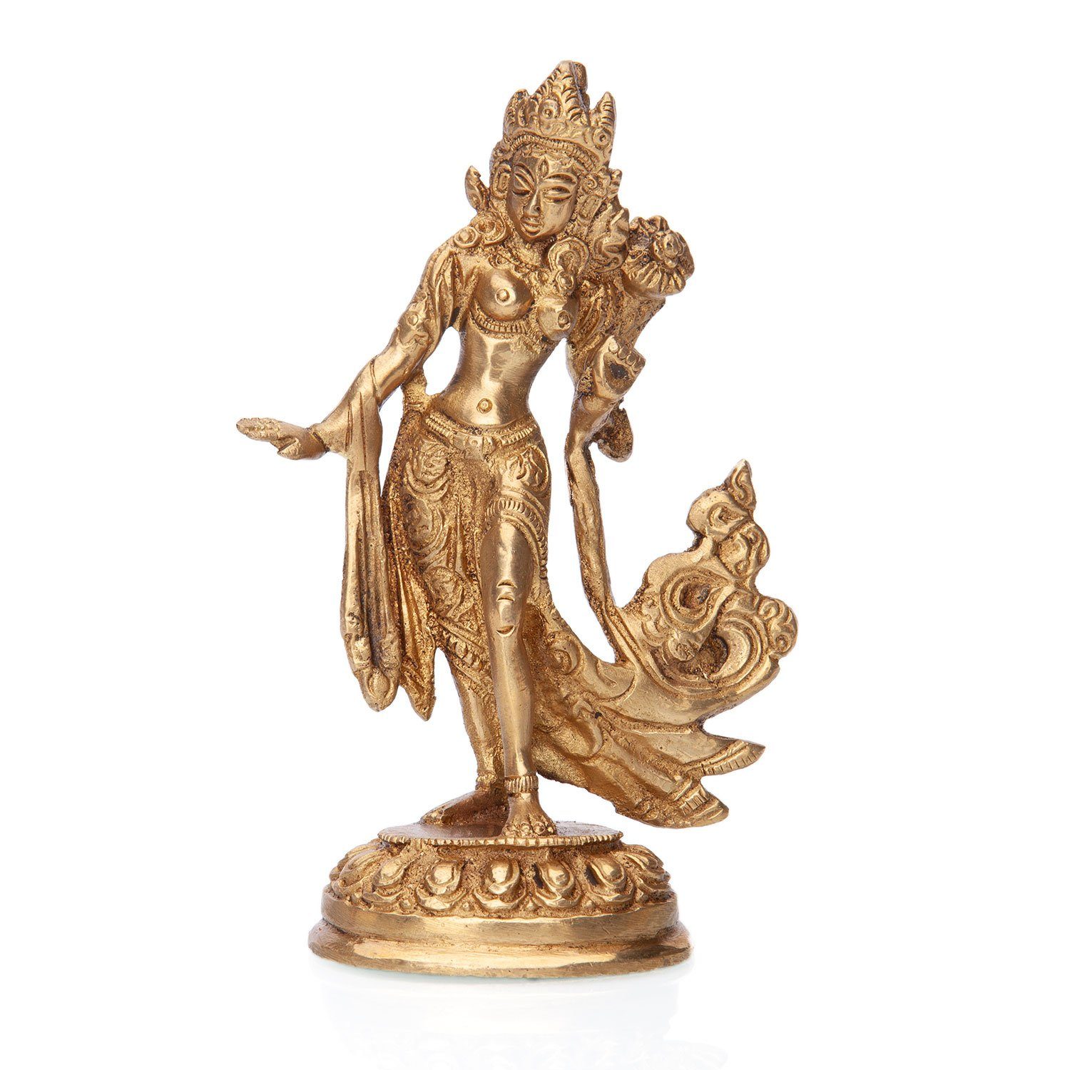 Dekofigur Statue, bodhi ca. cm Tanzende Messing 13 Tara