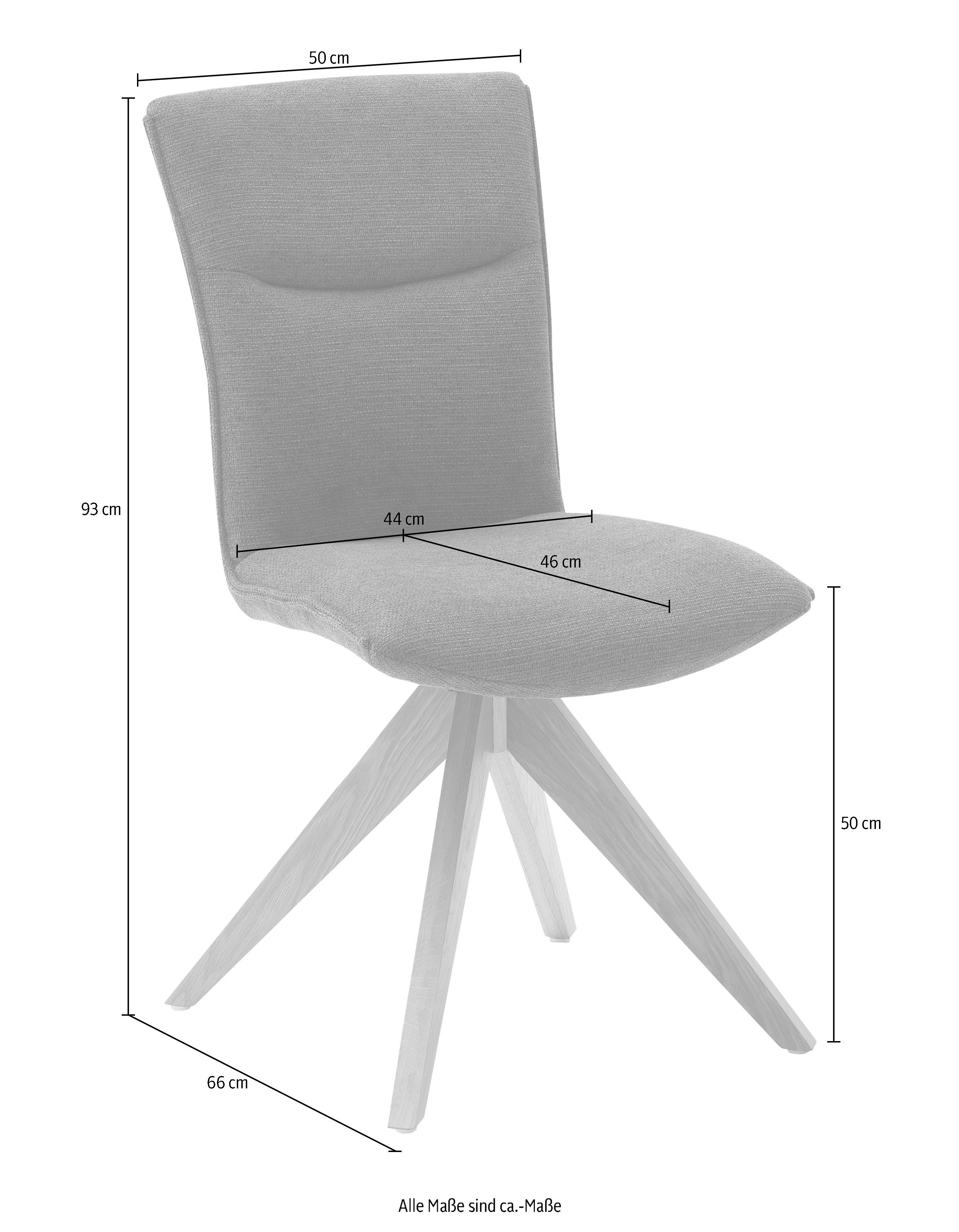 MCA furniture | Anthrazit 180° drehbar, Stoffbezug Odense 2 Esszimmerstuhl 2er 120 St), Anthrazit bis kg Optik, (Set, Set, Chenille in