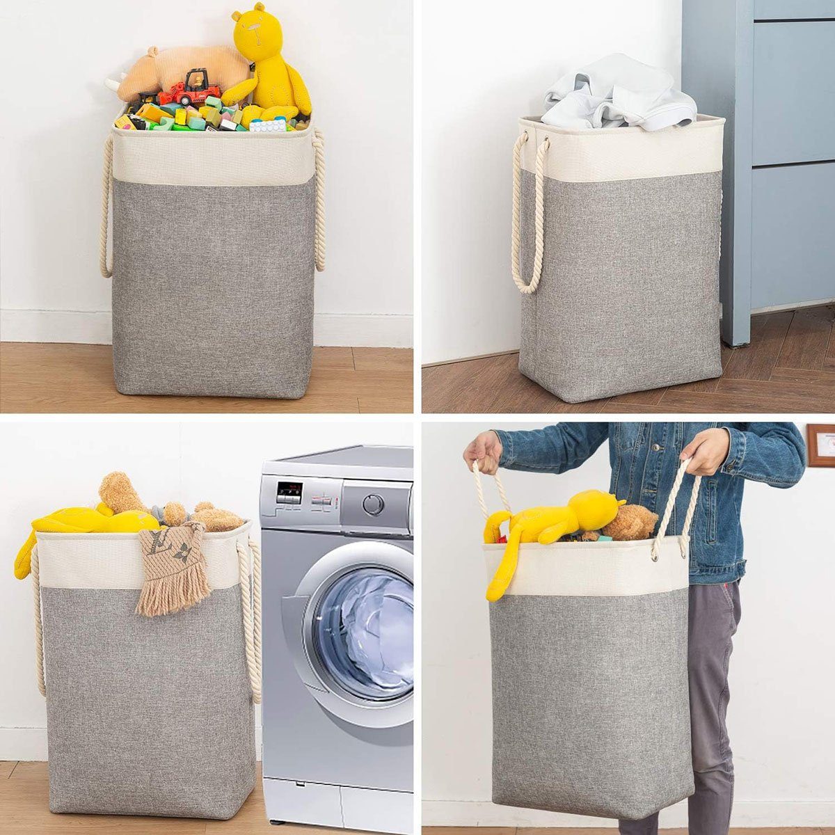 Wäschesammler Wäschekorb Aufbewahrungsbehälter faltbare (1 CTGtree Wäschekorb St)