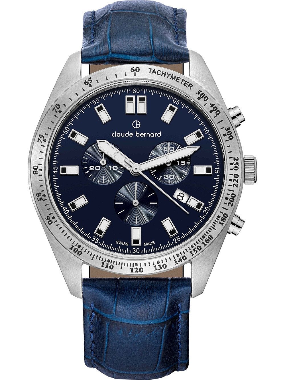 CLAUDE BERNARD Quarzuhr Claude Bernard 10247-3C-BUIN Herrenuhr ST50 Chronograph 44mm 5ATM Claude Bernard 10247-3C-BUIN Herrenuhr ST50 Chronograph 44mm 5ATM