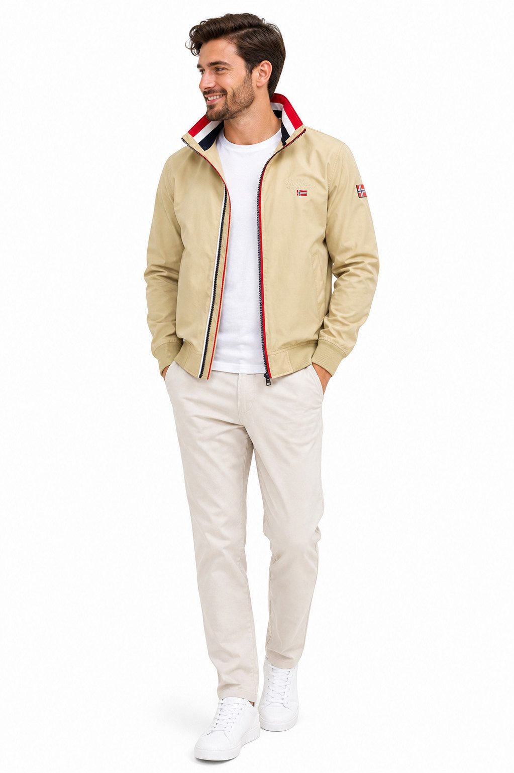 Geographical Norway Blouson Herren Übergangs Jacke Windbreaker Blouson Wasserabweisend Herbst