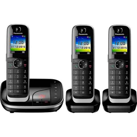 Panasonic KX-TGJ323 Schnurloses DECT-Telefon (Mobilteile: 3, mit Anrufbeantworter)