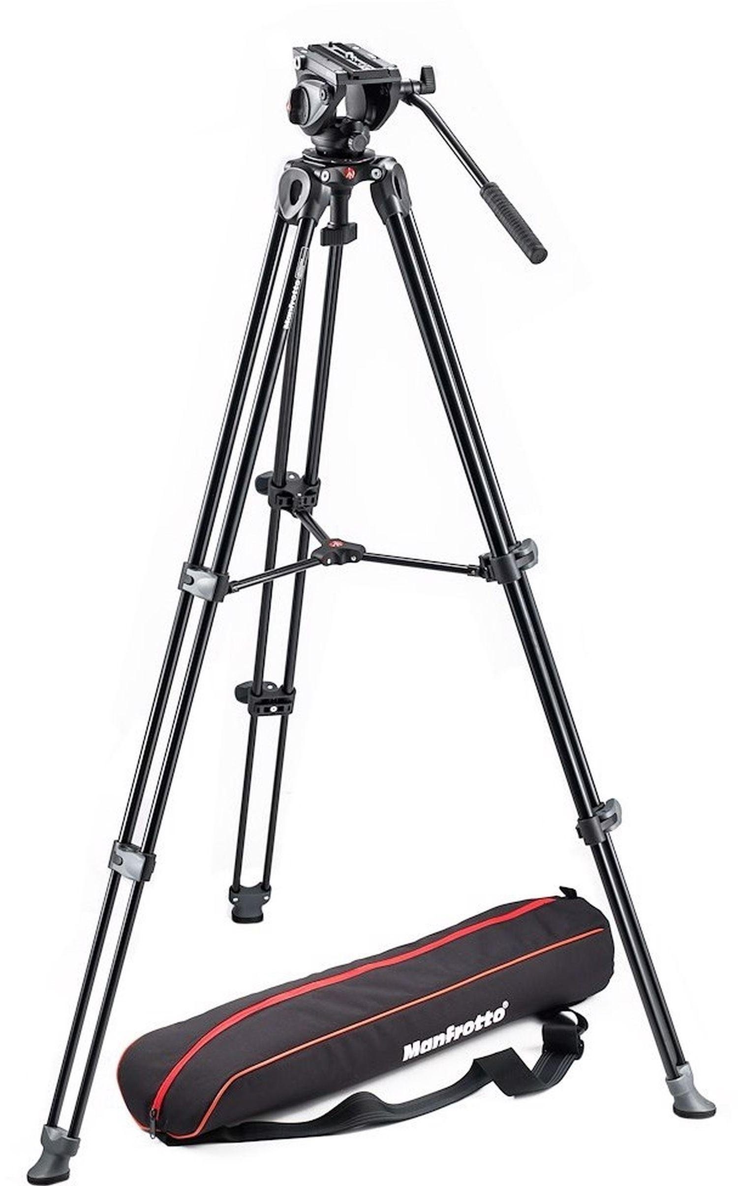 Stativhalterung + Neiger MVT502AM MVH500A Videostativ-Set Manfrotto MVK500AM