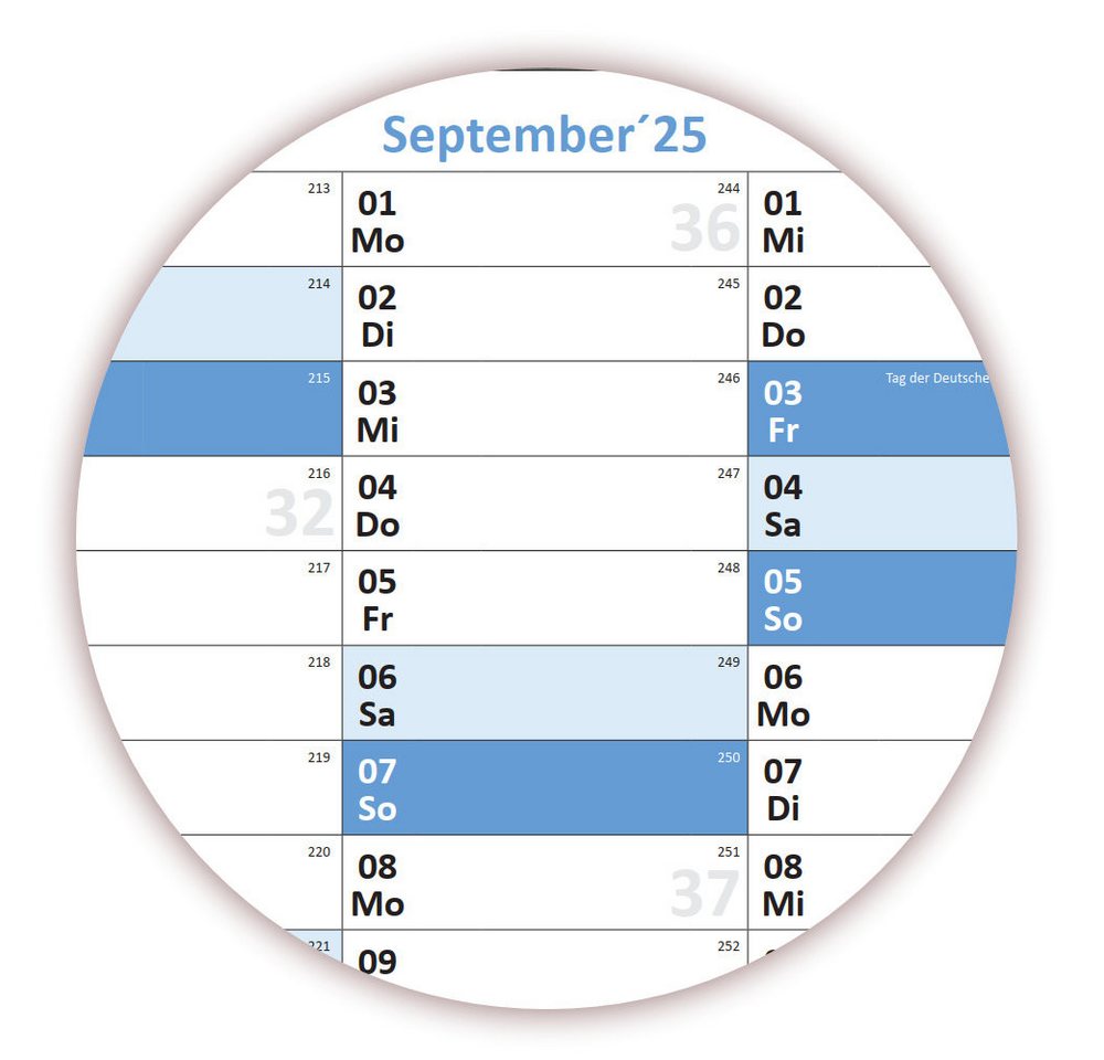 Thumbnail - LYSCO Wandkalender Schuljahreskalender Schulkalender DIN B1 / DIN A1 - 2025/2026, Wandkalender Schuljahresplaner, geroll...