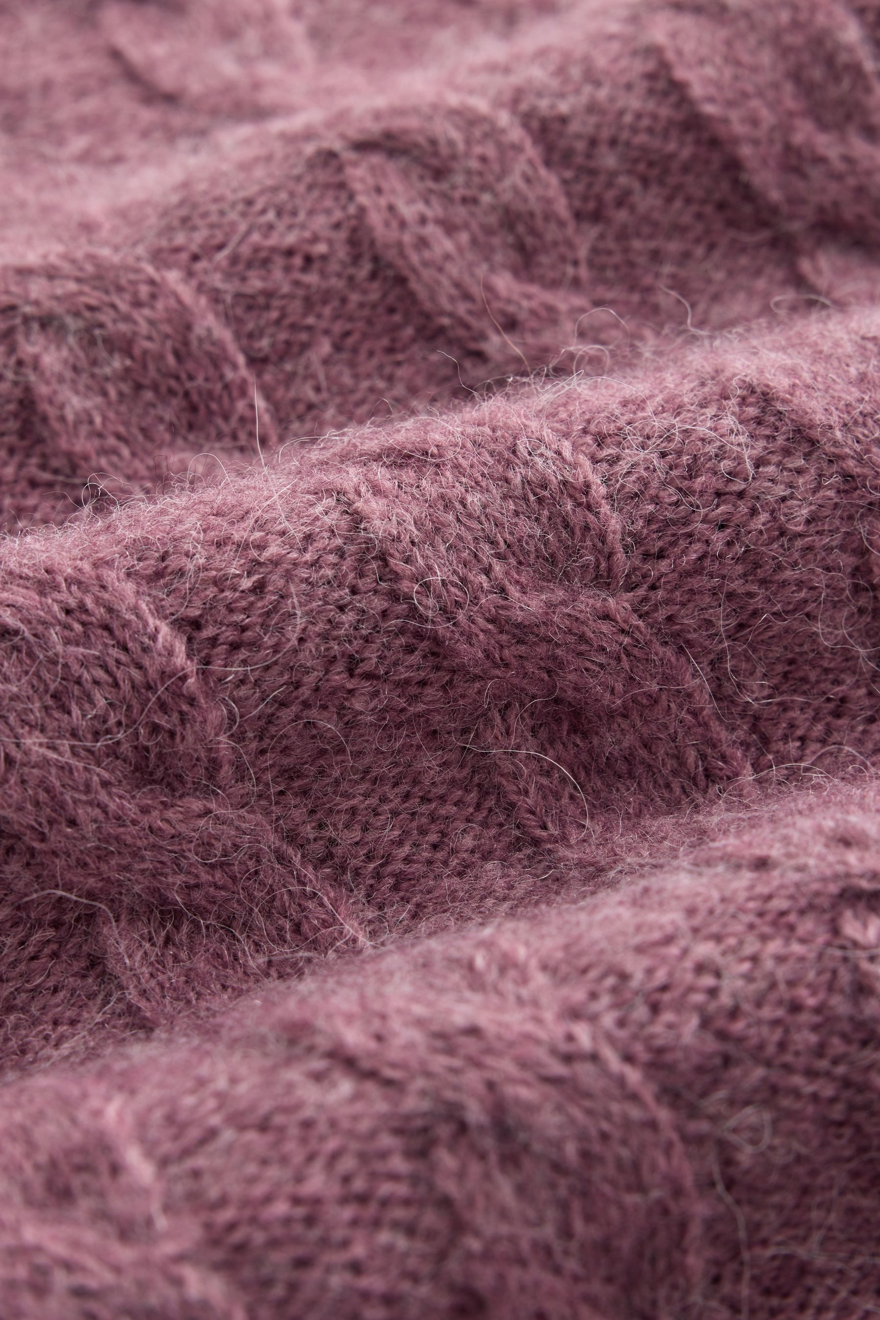 Next Strickpullover Strickpullover mit Spitzenbesatz und Zopfmuster (1-tlg)