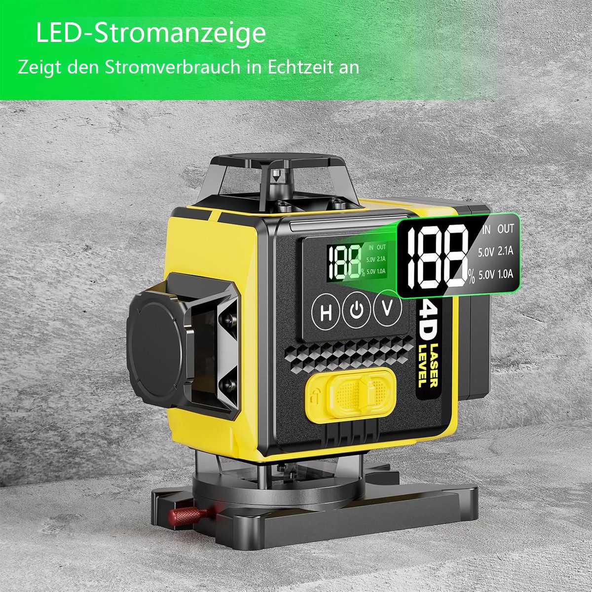 AeroAxis Laserwasserwaage Kreuzlinienlaser Selbstnivellierend,4D 16 Linien, günstig online kaufen