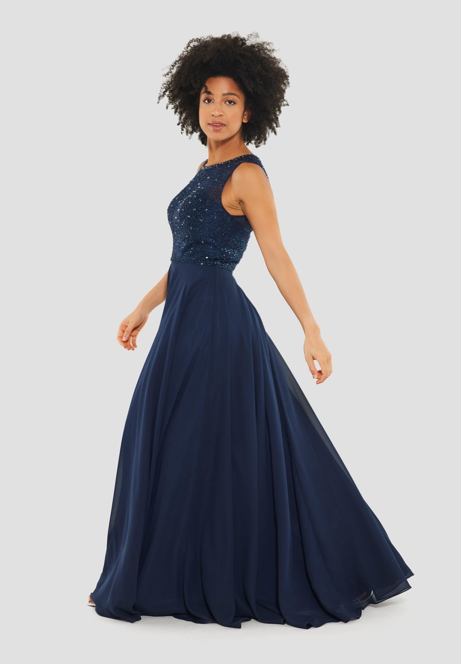 SWING Abendkleid navy