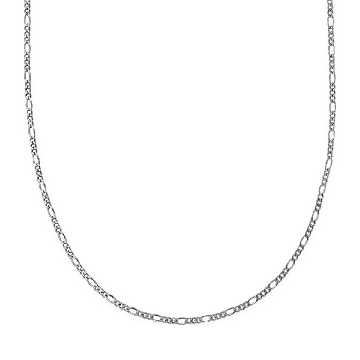 XENOX Kette ohne Anhänger Figaro-Halskette Damen Basic Sterlingsilber 45 cm KFI019/45