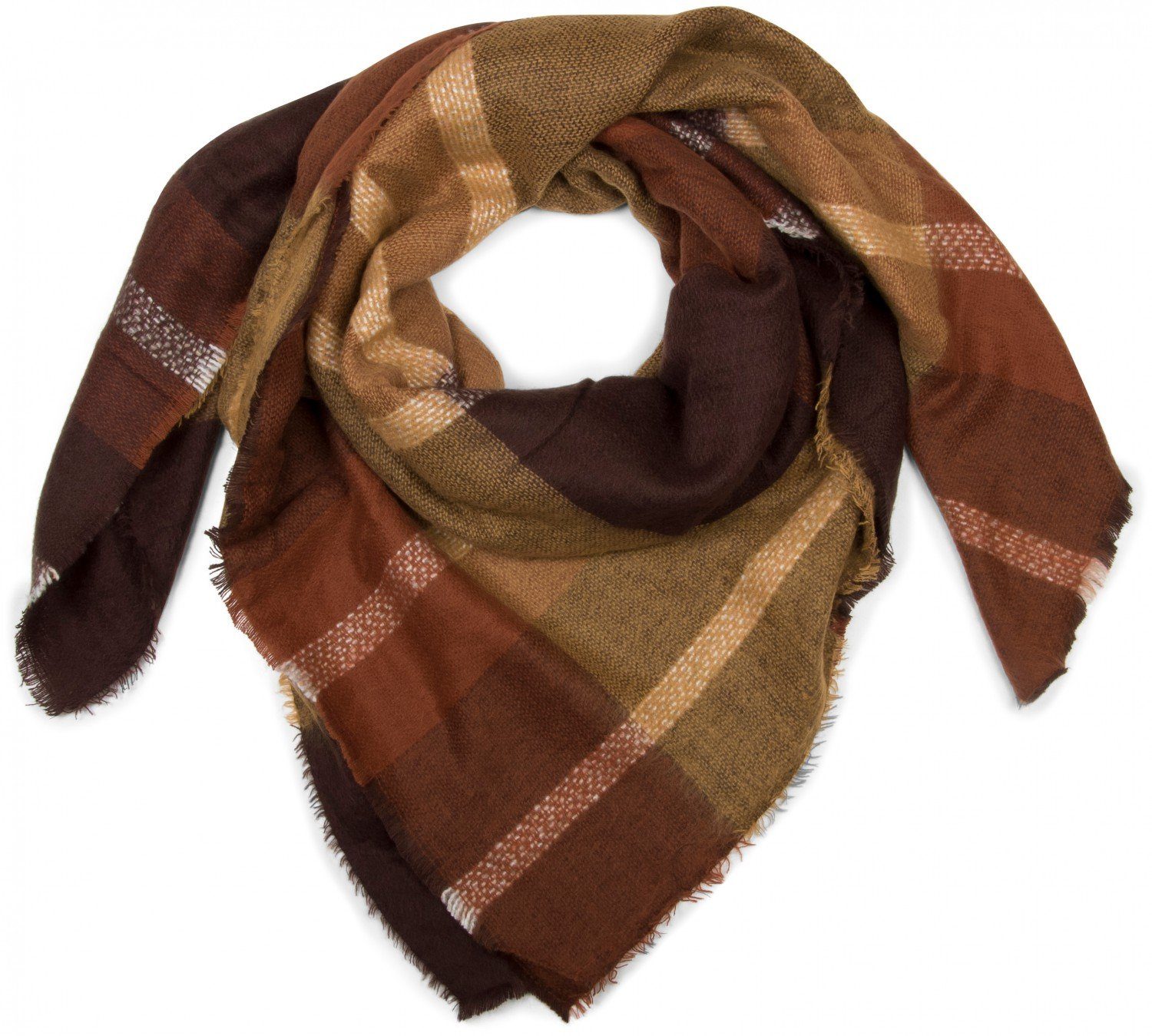 styleBREAKER XXL-Schal Großer karierter XXL Deckenschal, (1-St) günstig online kaufen