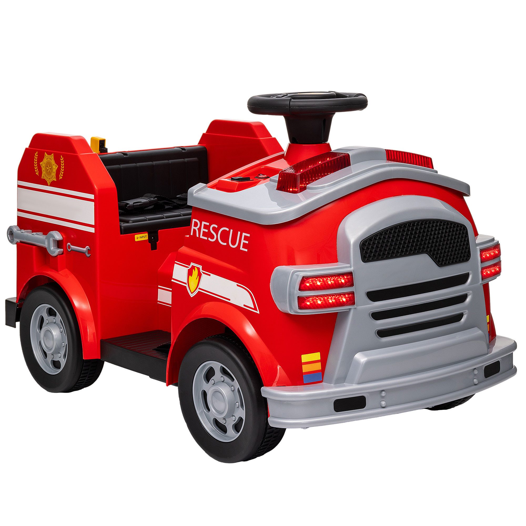 Elektro-Kinderauto Fahrt auf Feuerwehrwagen, 12V Kinder Elektroauto