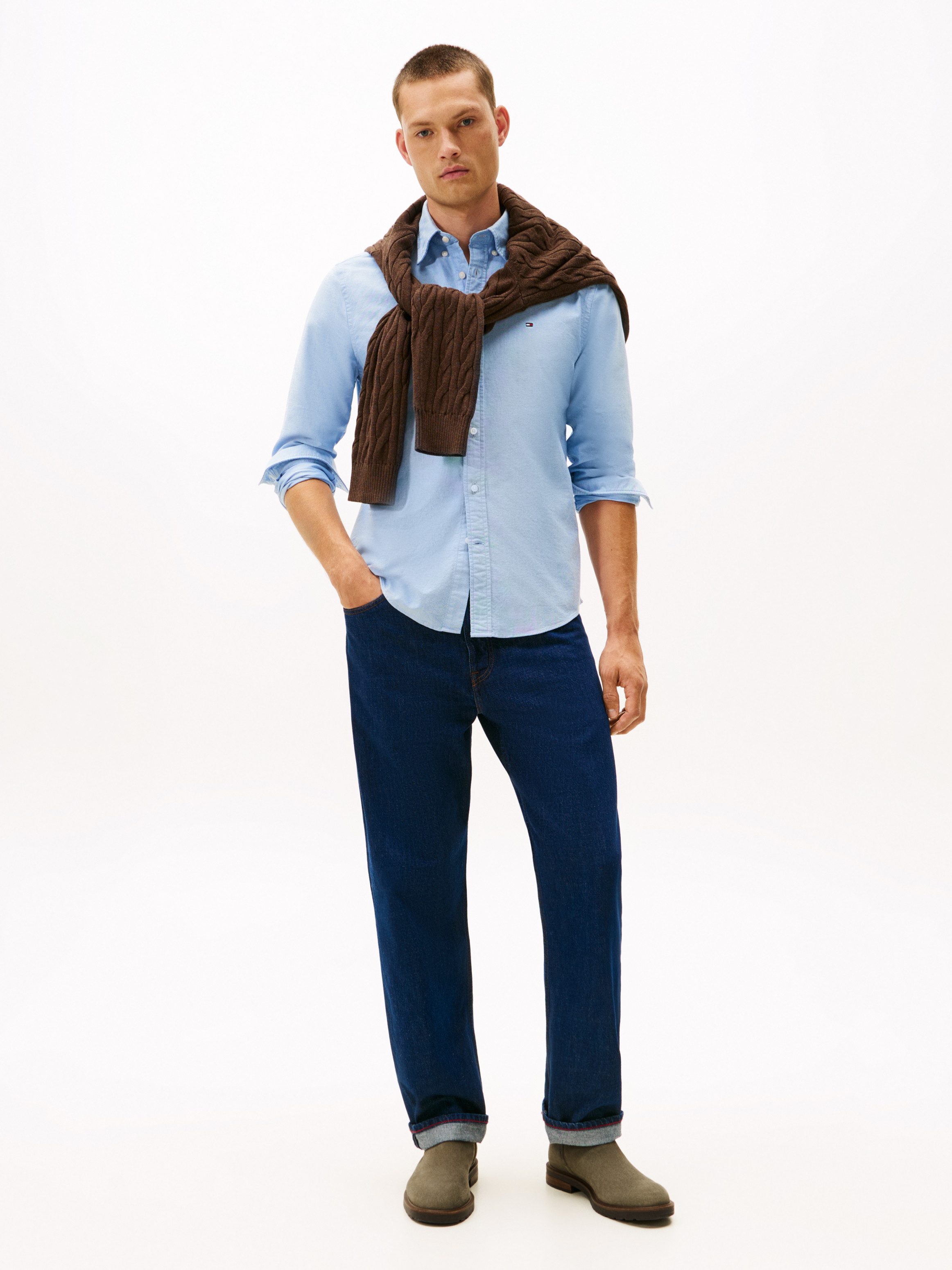 Tommy Hilfiger CLEATED HILFIGER SUEDE CHELSEA Chelseaboots Blockabsatz, Sti günstig online kaufen