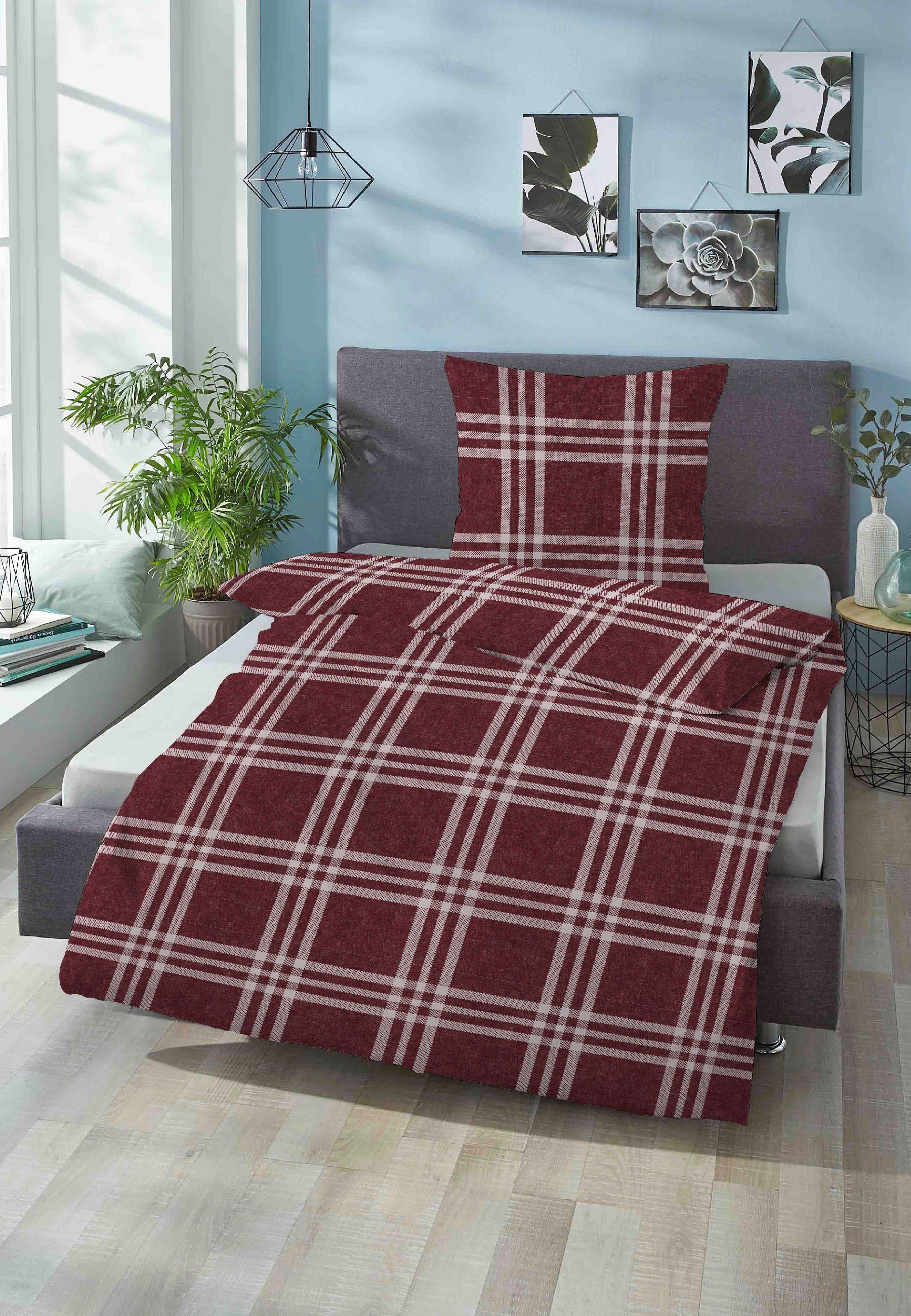 Biberna Bettwäsche Lya, Flanell, 2 teilig, günstig online kaufen