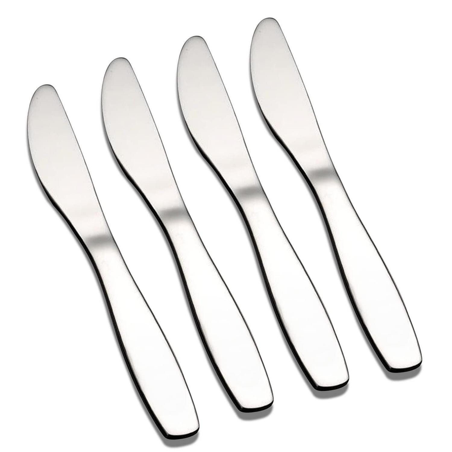 LuxusKollektion Kinderbesteck Kinderbesteck Edelstahl Silber Messer Set 4 Messer