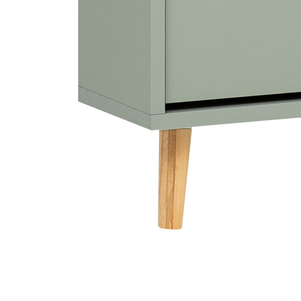 Lomadox Schuhschrank BELFORT-80 Schuhkipper in Pistaziengrün, mit 2 Klappen, schmal, 60 cm breit – Bild 3 von 5