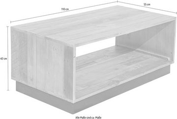 SIT Couchtisch Old Pine, Pinienholz, Beistelltisch, Holztisch, Wohnzimmertisch, Recyclingholz