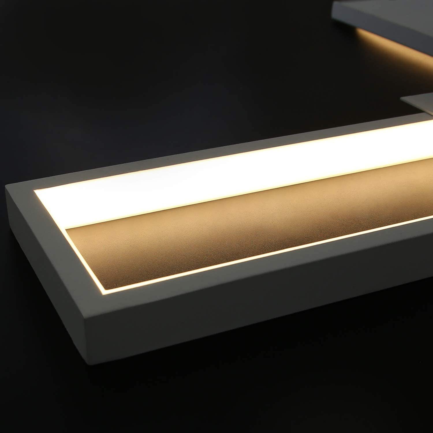 Dimmbar 58W, fest LED Wohnzimmerlampe integriert Deckenleuchten Weiß ZMH Deckenlampe LED
