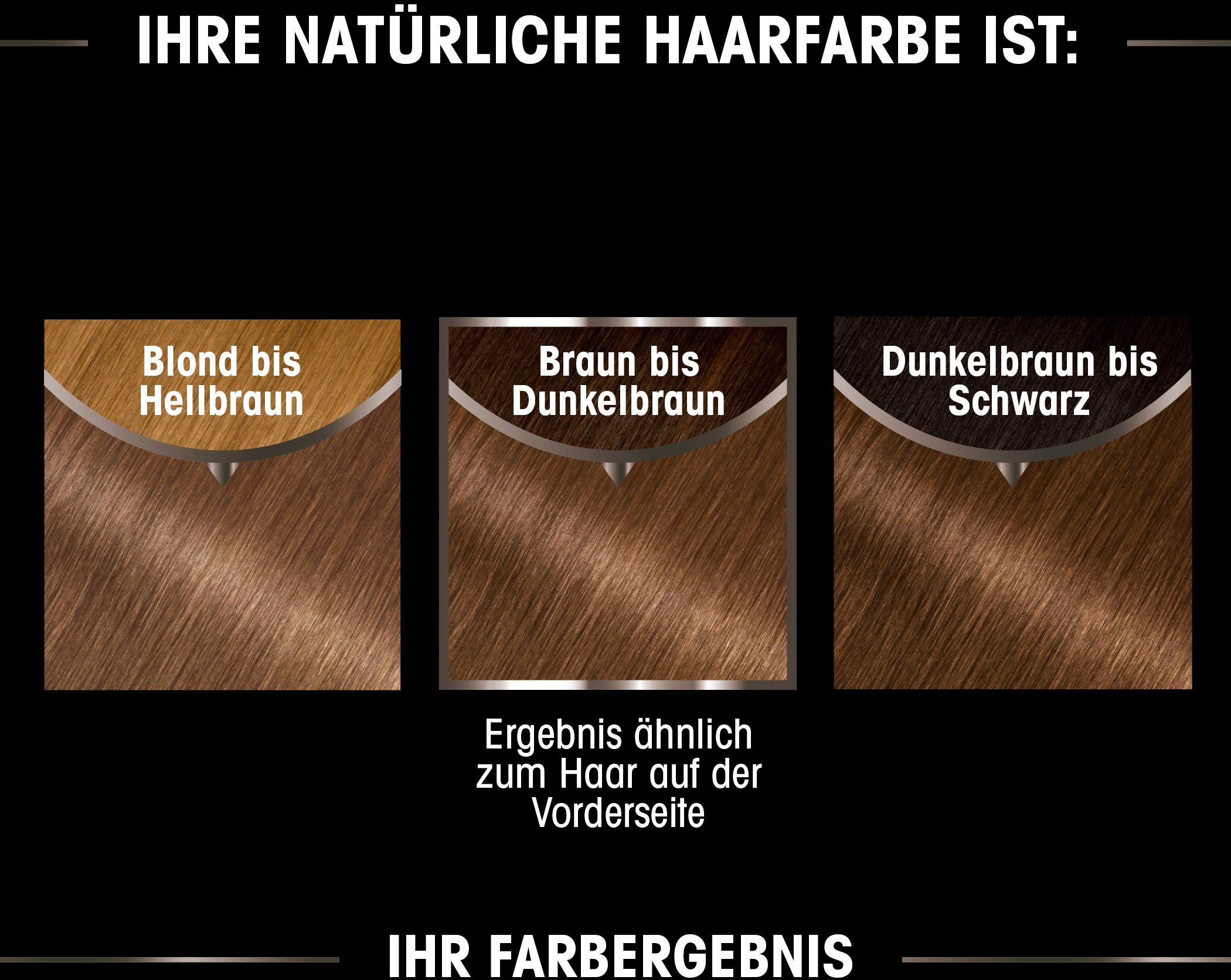 Ölbasis Set, Haarfarbe, Olia Coloration Garnier dauerhafte 3-tlg., GARNIER