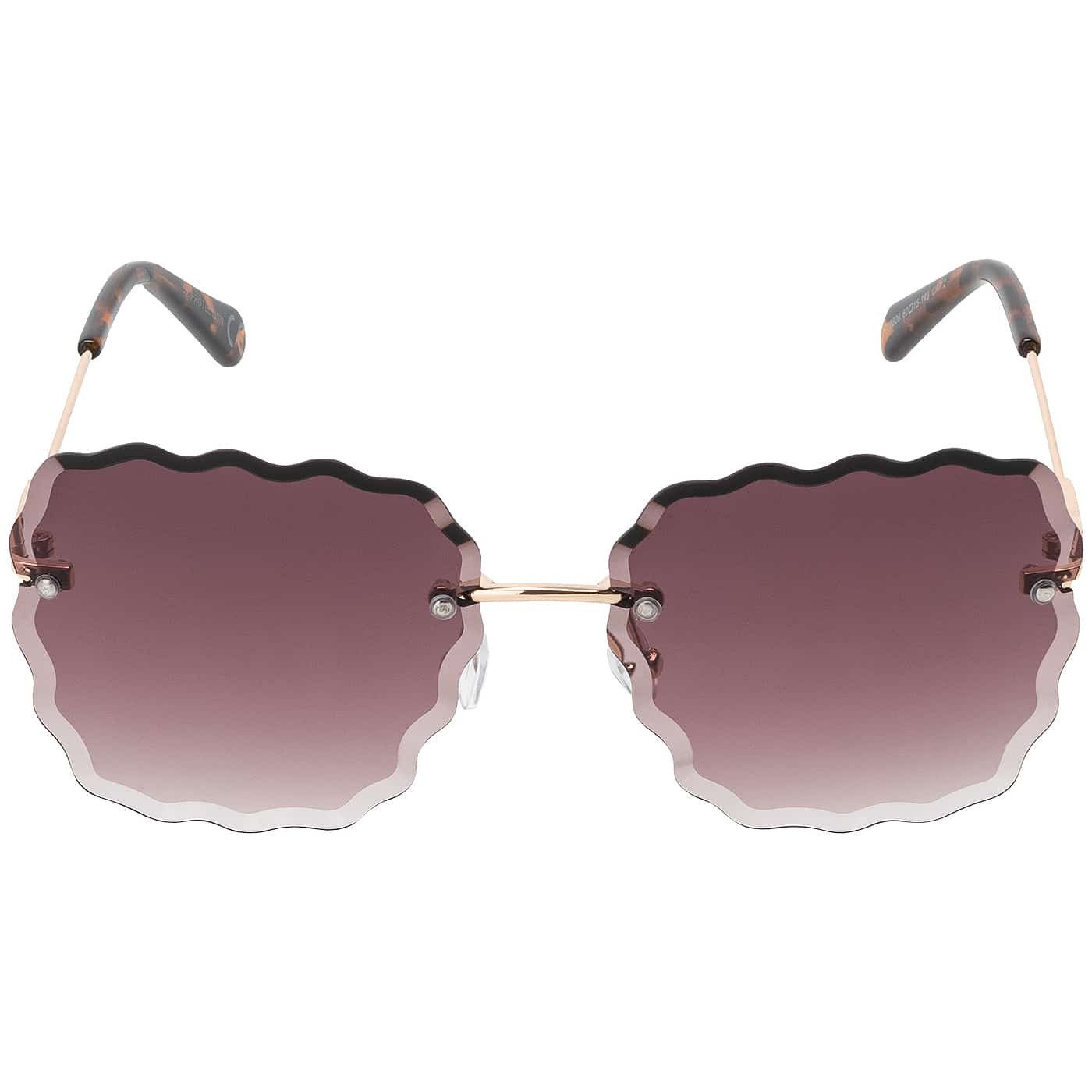 BEZLIT Eyewear Retrosonnenbrille Eckige Form Damen Sonnenbrille (1-St) mit bunten Linsen