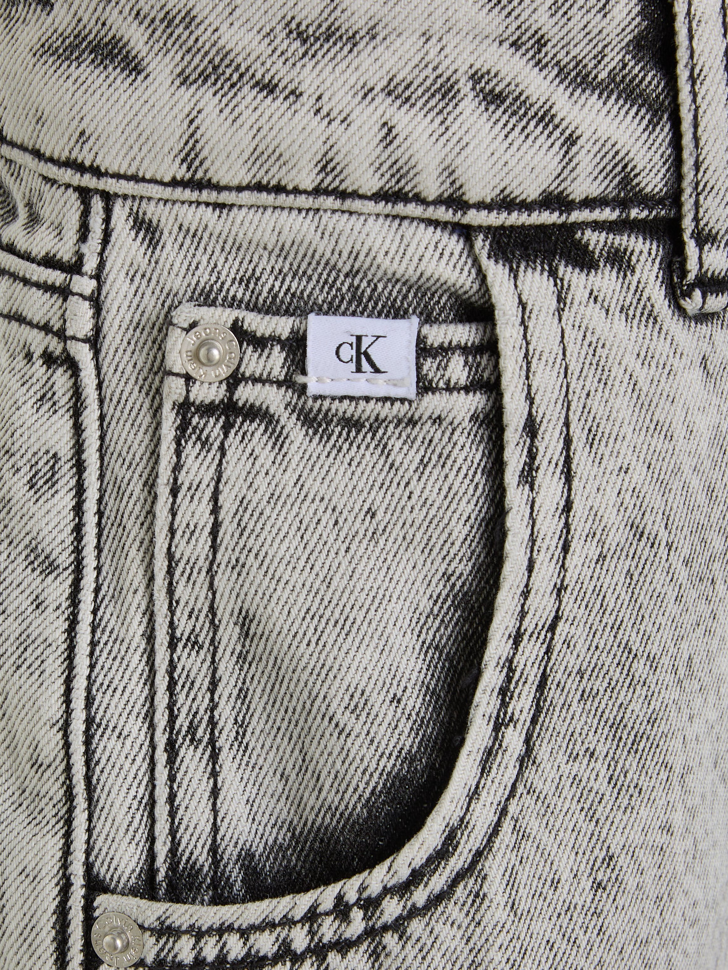 Klein LIGHT STONE GREY 5-Poket-Style Jeans Calvin im BARREL Straight-Jeans
