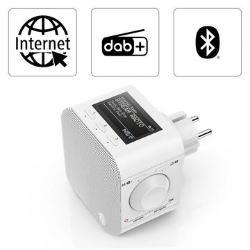 Hama »Internetradio Digitalradio m. Stecker WLAN/Bluetooth/DAB+Spotify+App« Digitalradio (DAB) (Digitalradio (DAB), FM-Tuner, Internetradio, 5 W)