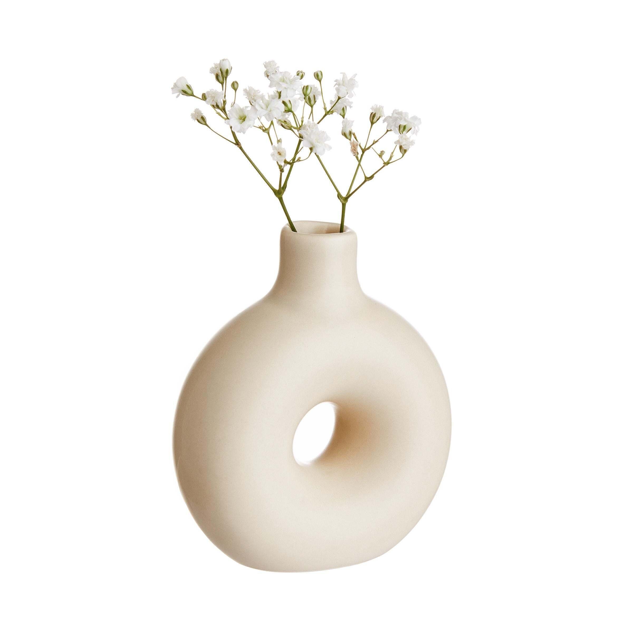Dekovase BUTLERS Mini Vase Beige LOOPY 8cm Höhe