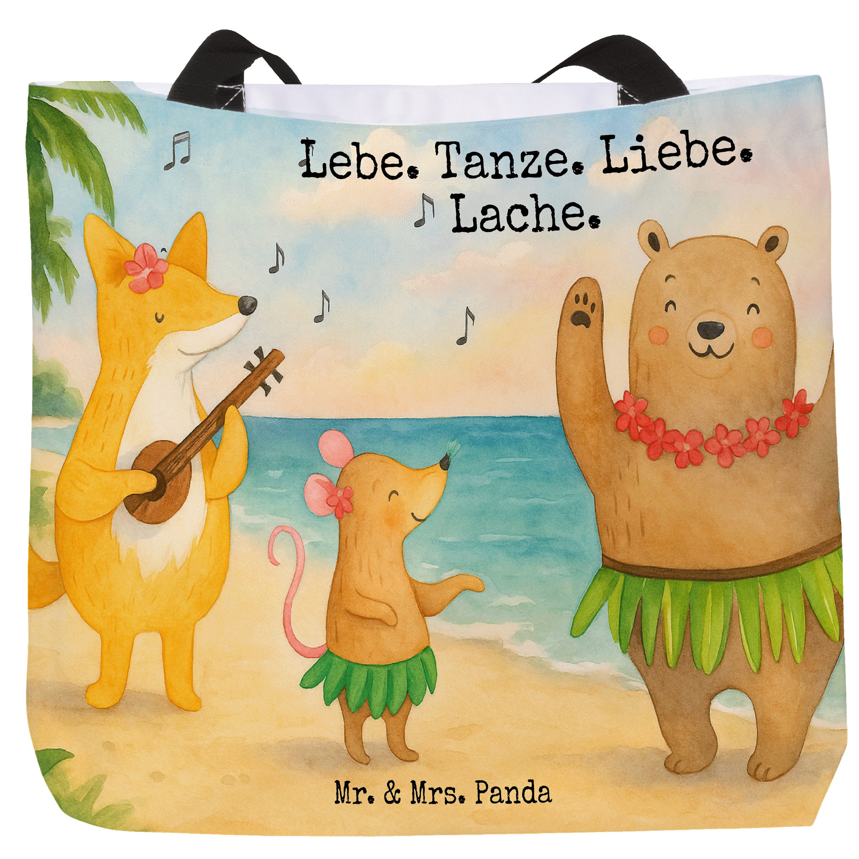 Shopper Waldtiere Aloha Design, Schultasche, Weiß, Laptoptasche, Strandtasche
