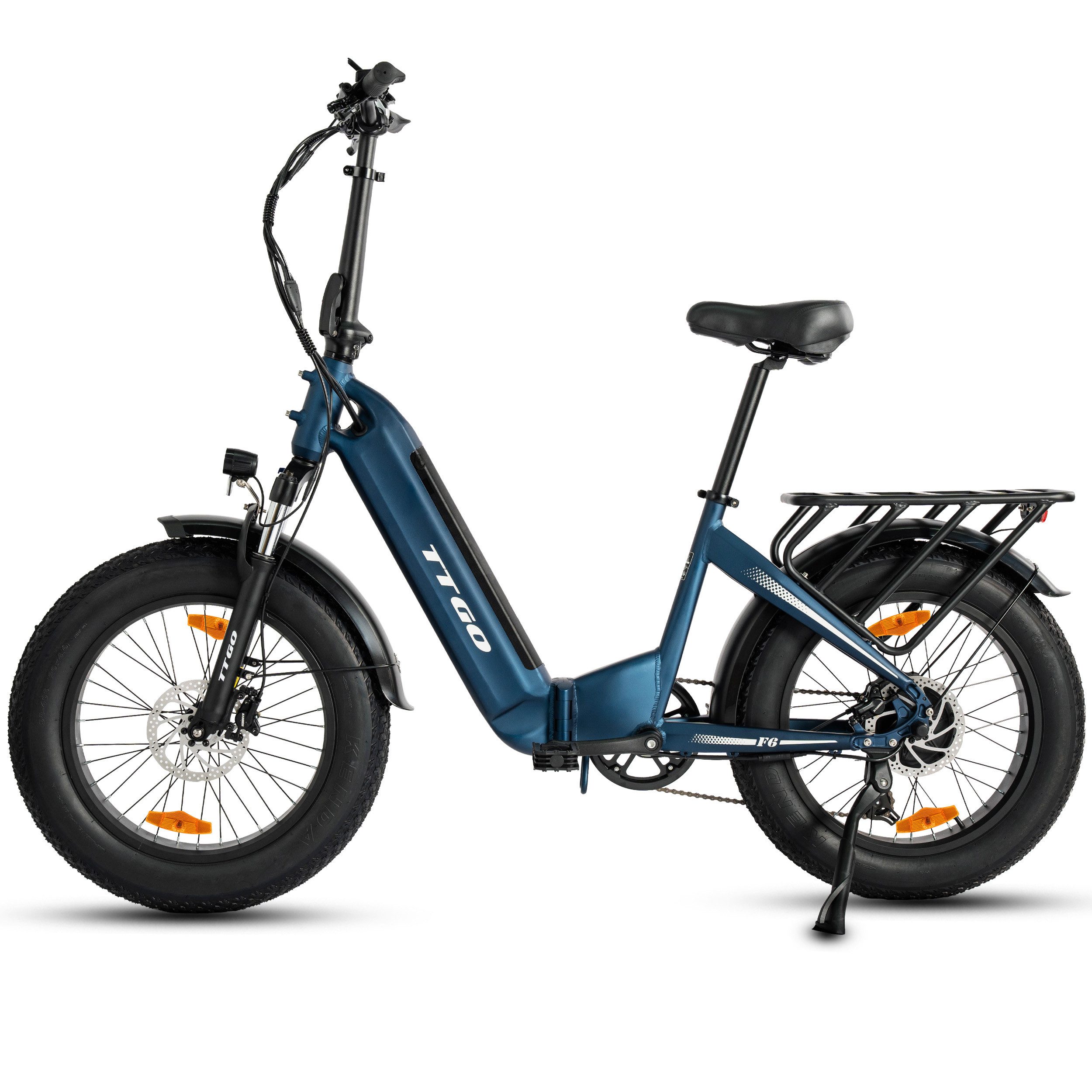 E-Bike Klapprad klapprad Elektrofahrrad damen herren 20x4 Zoll Akku Max 45-120km