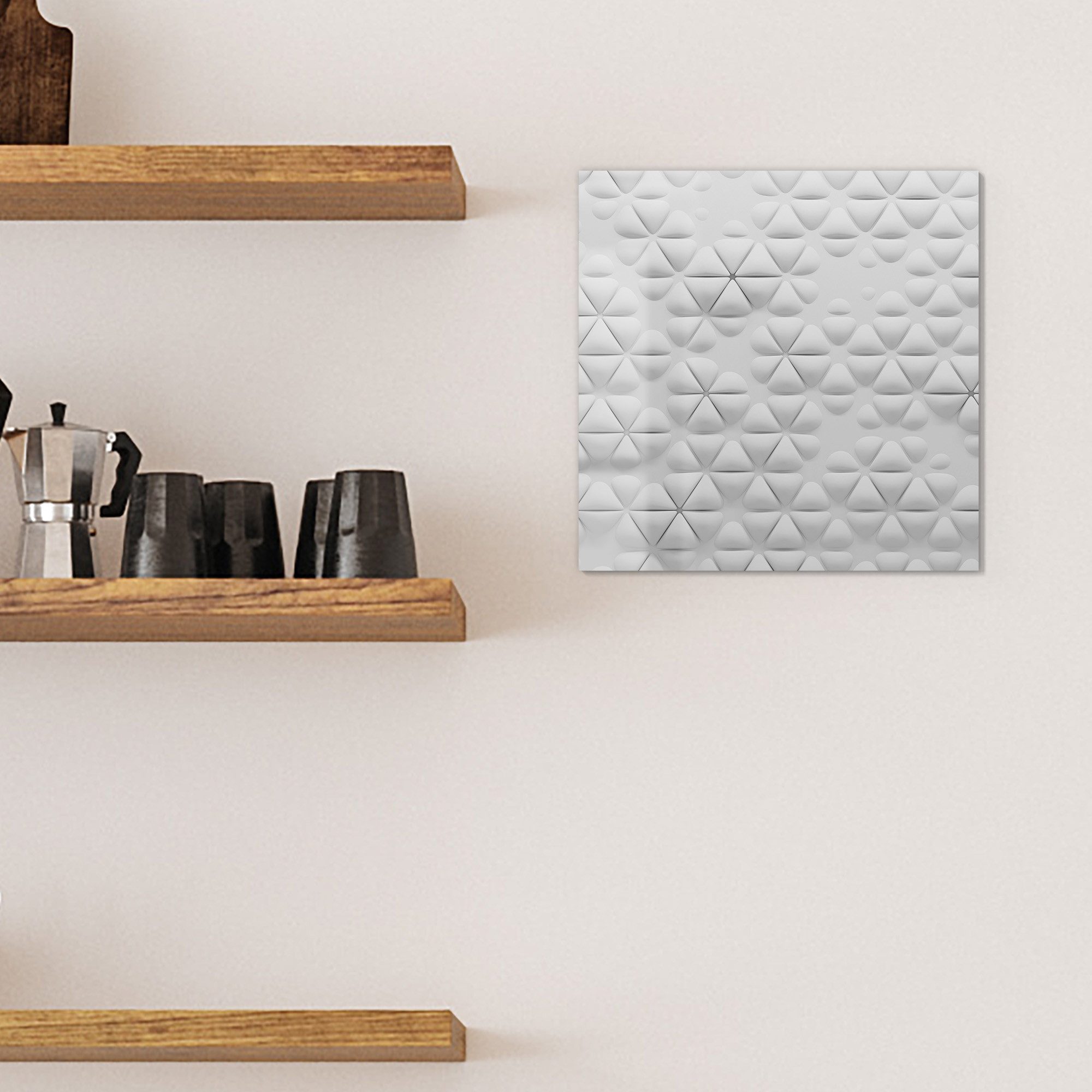 DEQORI Magnettafel 'Geometrische Harmonie', Whiteboard Pinnwand beschreibbar