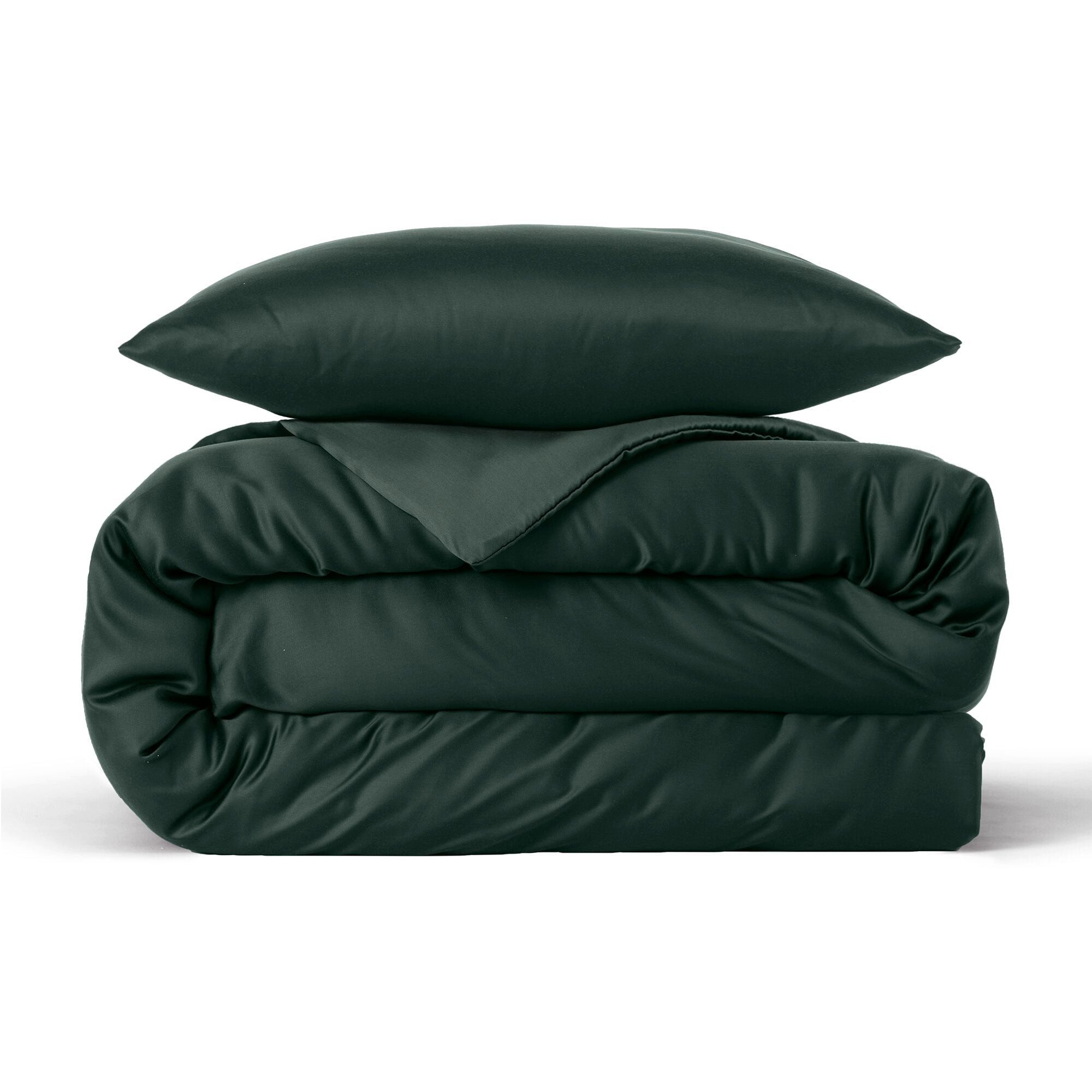 twenty:three® Bettwäsche Lyocell Bettwäsche Forest Green, Lyocell, Atmungsaktiv, Ultraweich, 100% TENCEL™ Lyocell