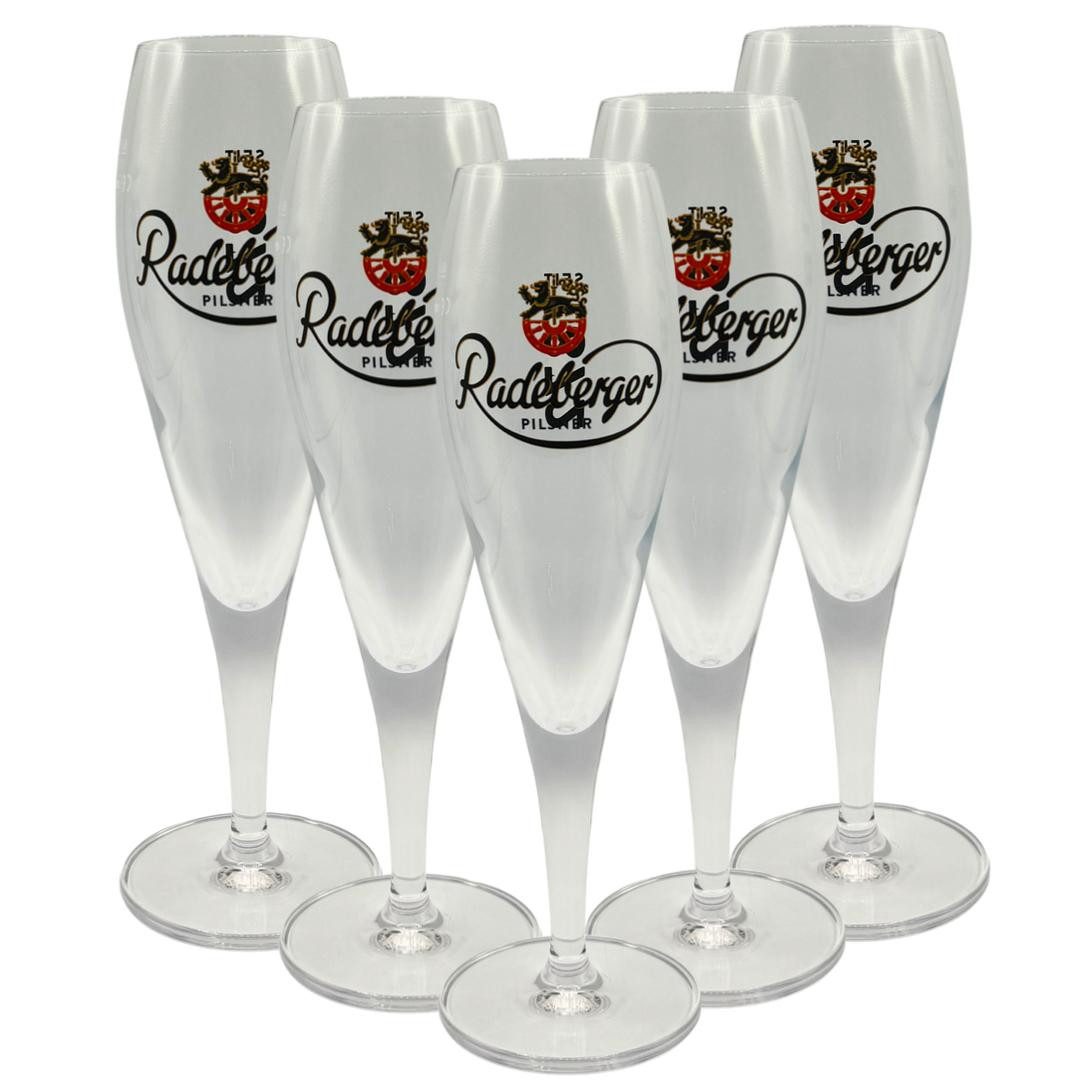 Radeberger Gruppe Bierglas Radeberger Pilsner Biergläser 6er-Set – 6 x 0,3l geeicht – Seit 1872, 6-tlg.