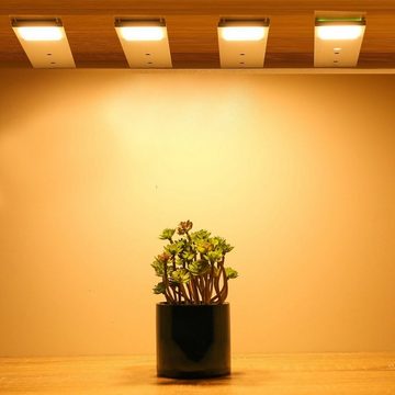 WILGOON LED Unterbauleuchte LED Unterbauleuchten 5W- Küchenleuchte, Super dünn und Aluminiumkörper, LED fest integriert, Warmweiß, mit Touch-Dimmfunktion