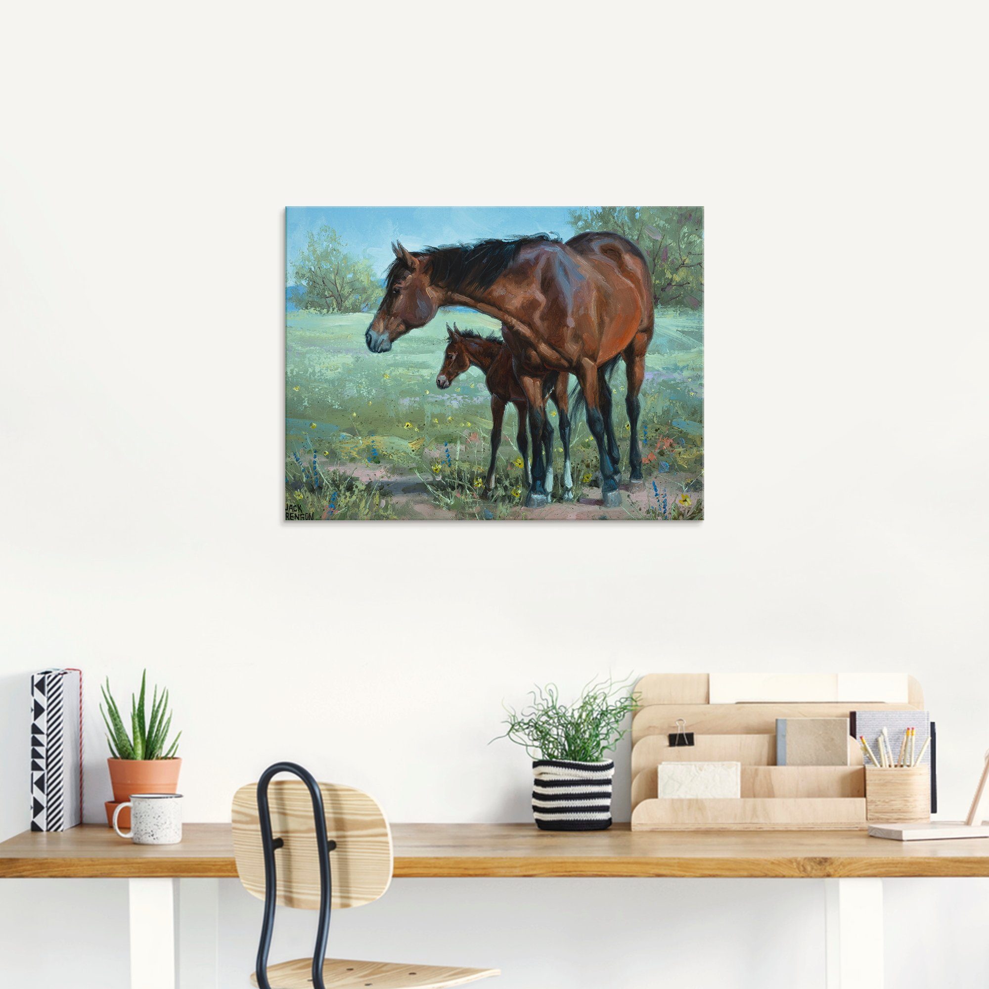 Artland Glasbild »Wachsames Auge«, Haustiere (1 Stück)-kaufen