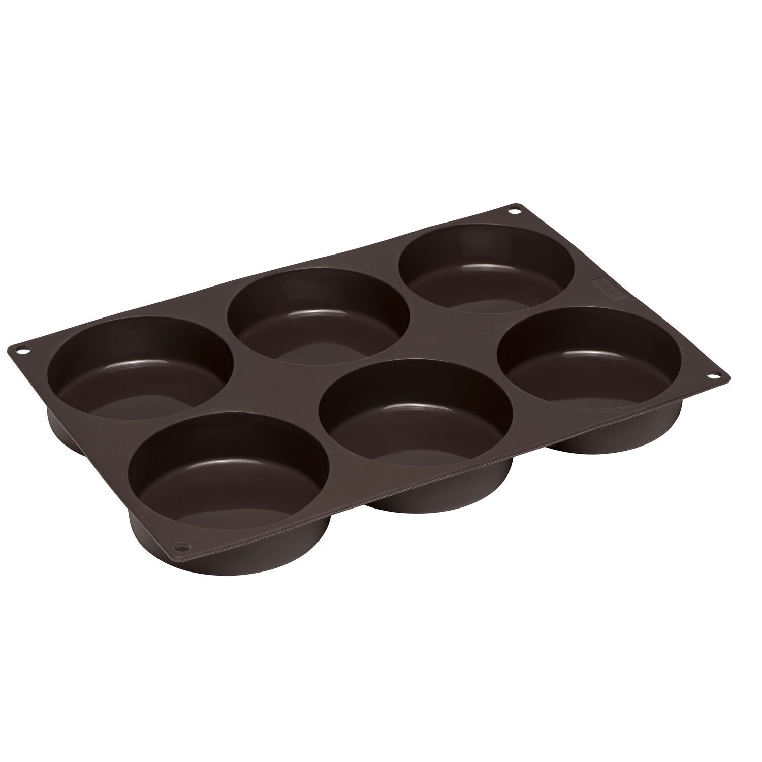 Backform Burger Buns Flexiform Size M Ø 8,5cm 6-fach braun