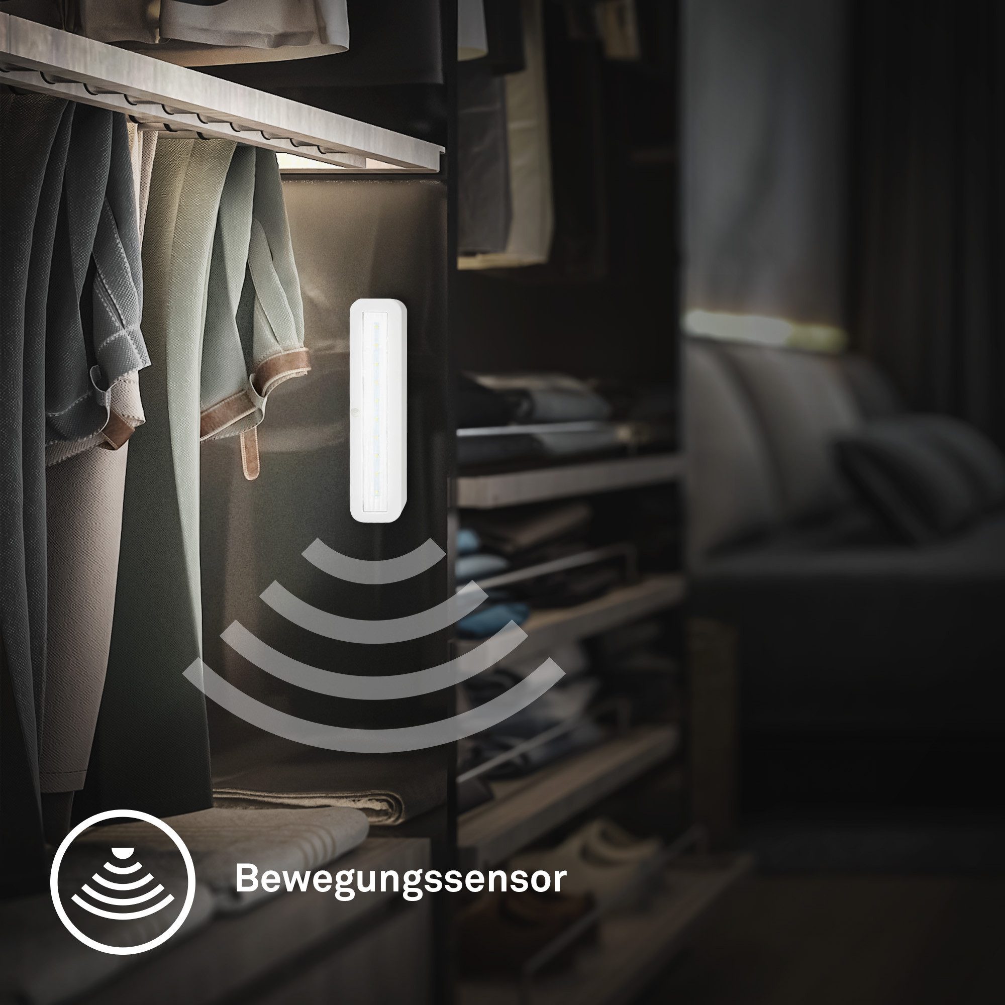 Briloner Leuchten LED Unterbauleuchte kabellos Akku USB-C Küchenleuchte Treppenbeleuchtung, Einzelpack (lang), LED fest integriert, Tageslichtweiß, 15x6,5x2 cm, 30,5x6,5x2 cm 2er-Set, Küche, Schrank, Treppe