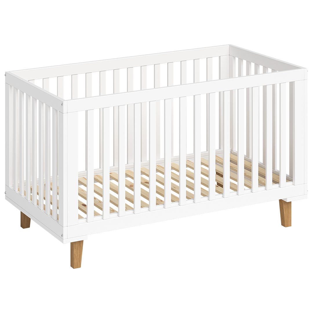 Bellabino Babybett Liri, Gitterbett 3-fach höhenverstellbar, umbaubar zum J günstig online kaufen