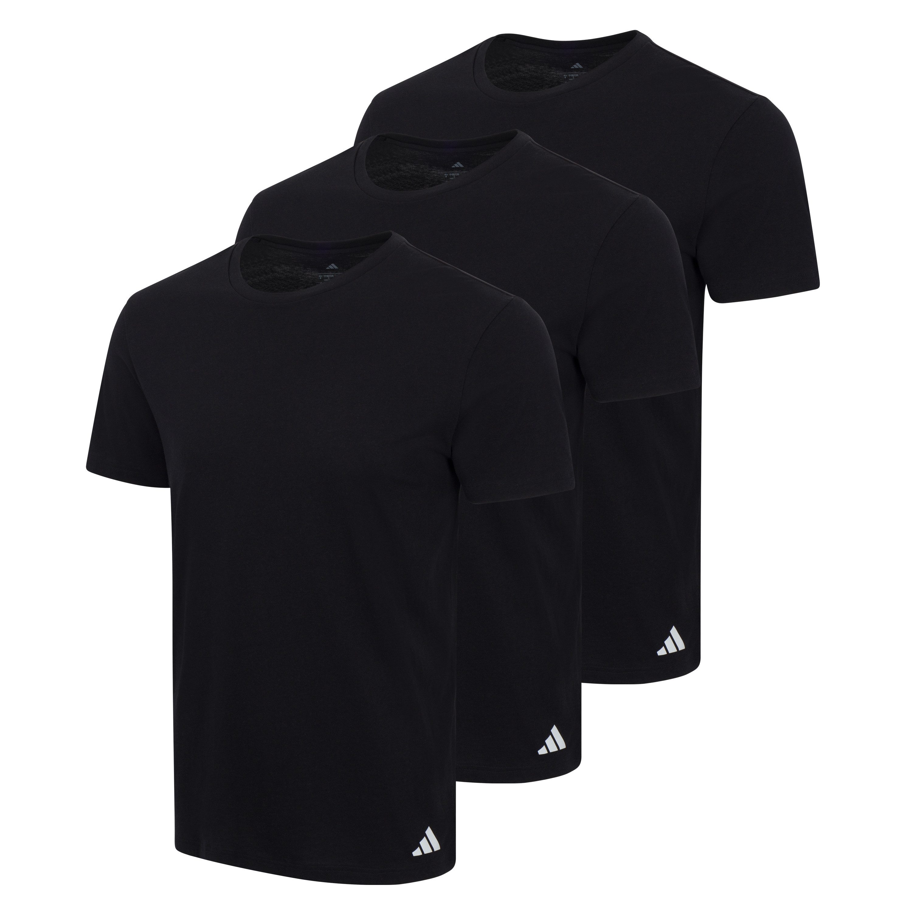 adidas Sportswear T-Shirt Active Core Cotton (3er Pack) Lockere Passform, Rundhals-Ausschnitt, Kurzarm