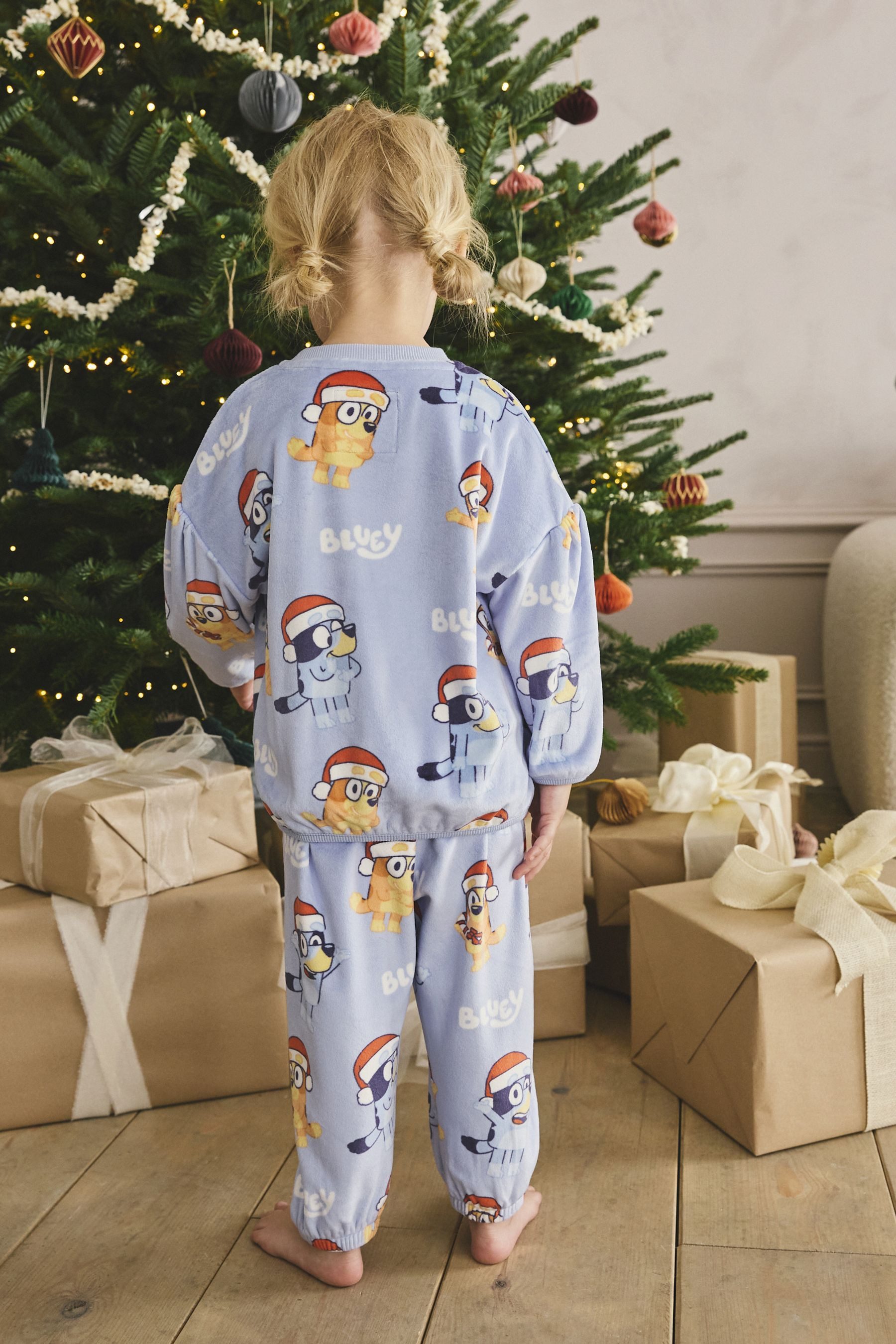 Next Pyjama Kuscheliger Fleece-Schlafanzug, Bluey (4 tlg)