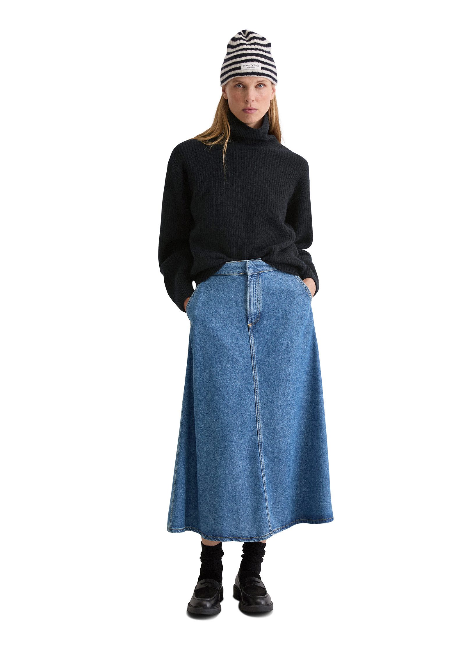 Marc O'Polo Jeansrock aus softem Lyocell-Baumwolle-Mix