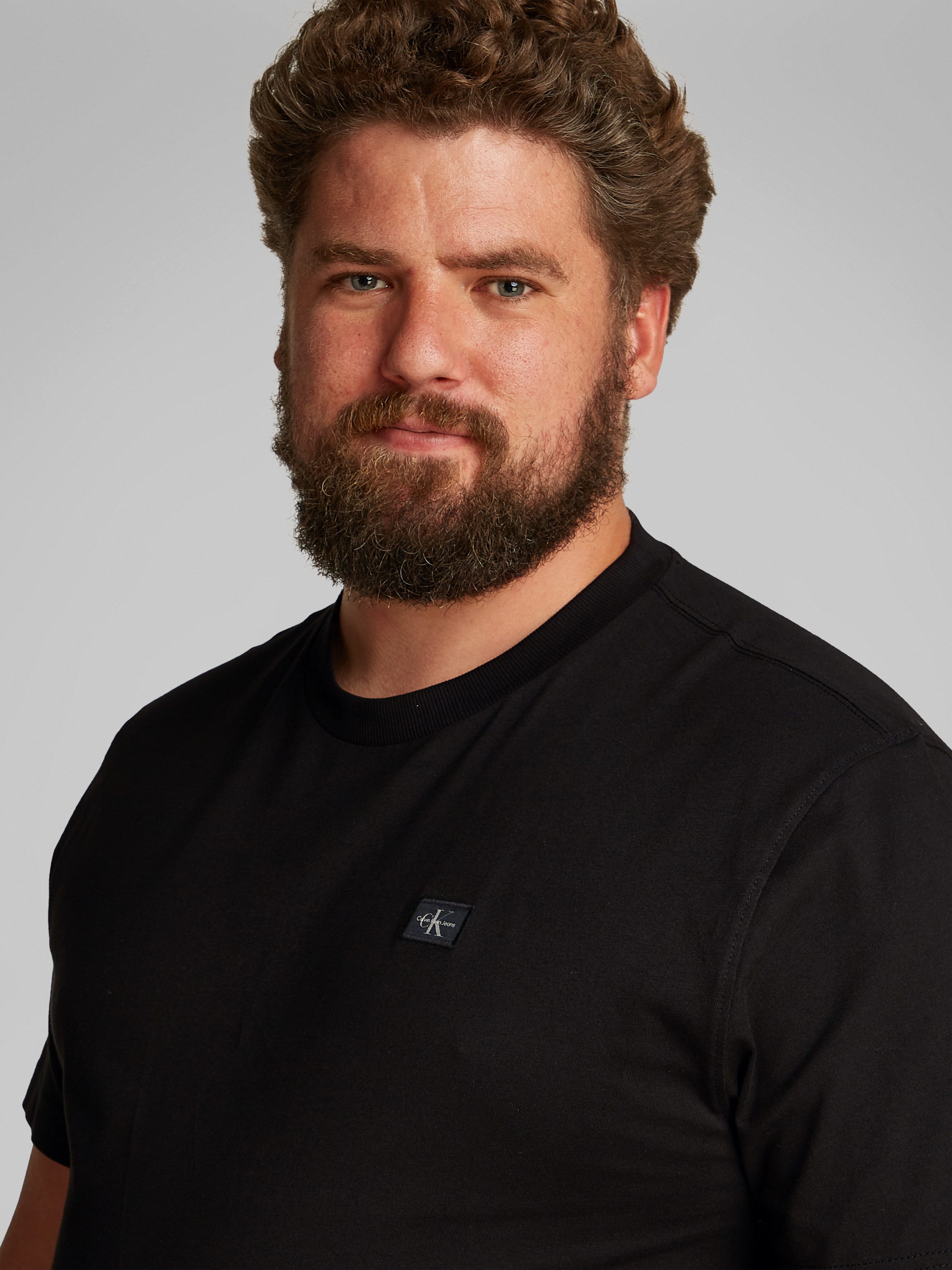 Calvin Klein Jeans Plus T-Shirt PLUS WOVEN LABEL REGULAR TEE in großen Größ günstig online kaufen