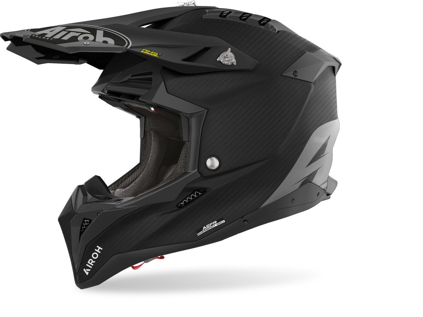 Airoh Motocrosshelm Aviator 3 Carbon Motocross Helm, Spoiler, ECE 22.06
