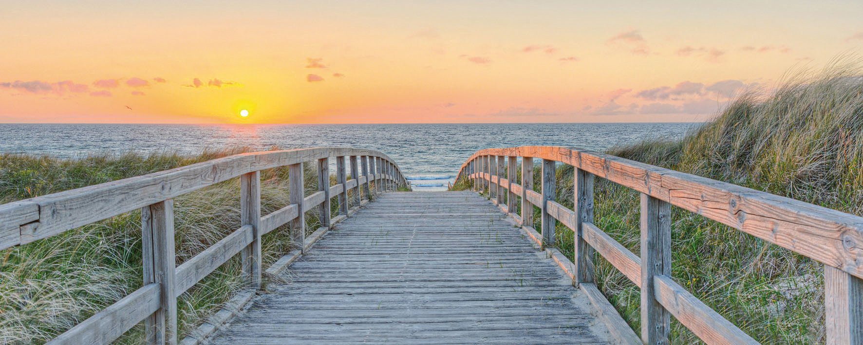 (1 St) Glasbild zum Weg Bönninghoff Strand, Schöner