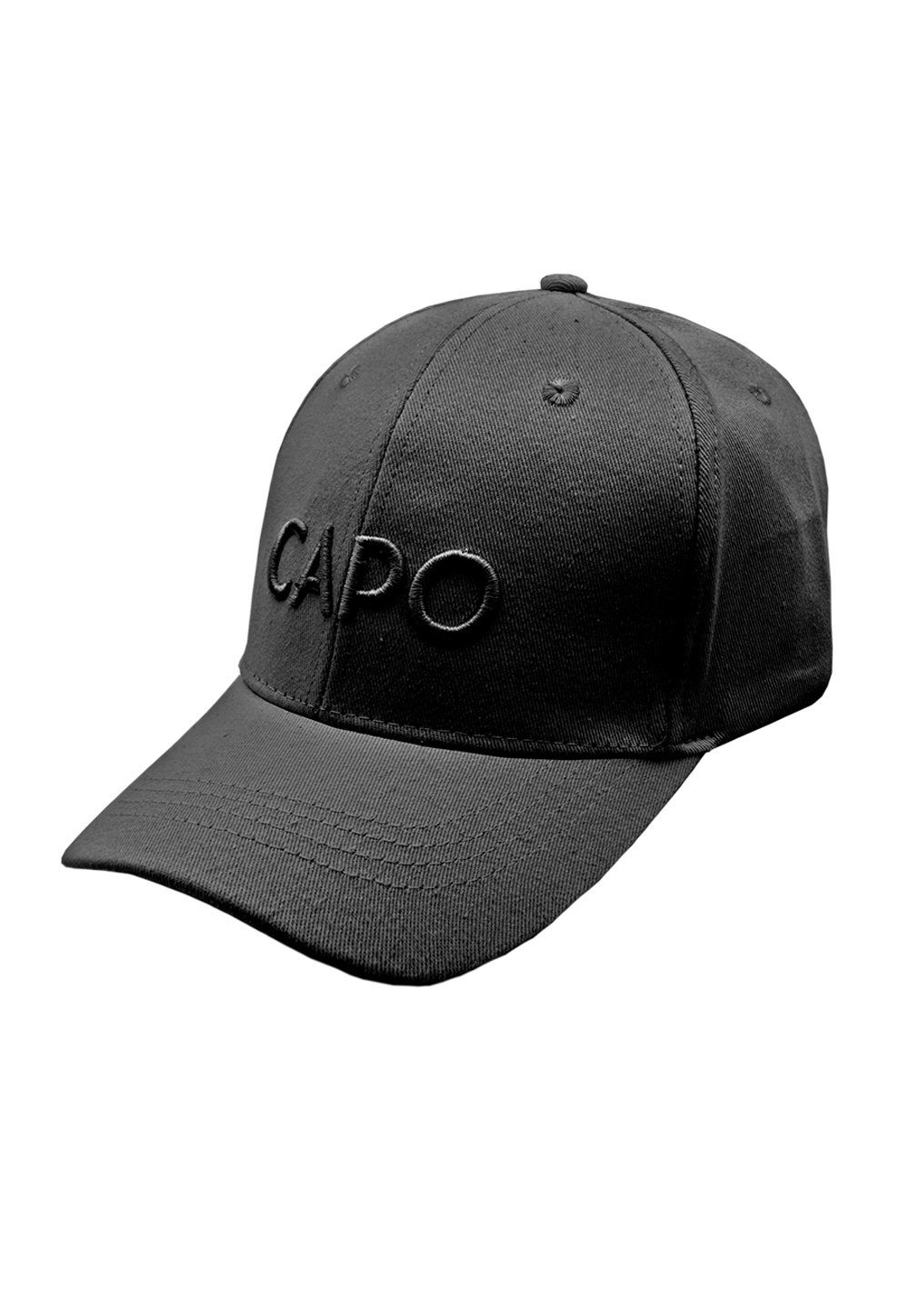 CAPO Baseball Cap Baseballcap 3D-Stickerei, 6 Panel black | Baseball Caps
